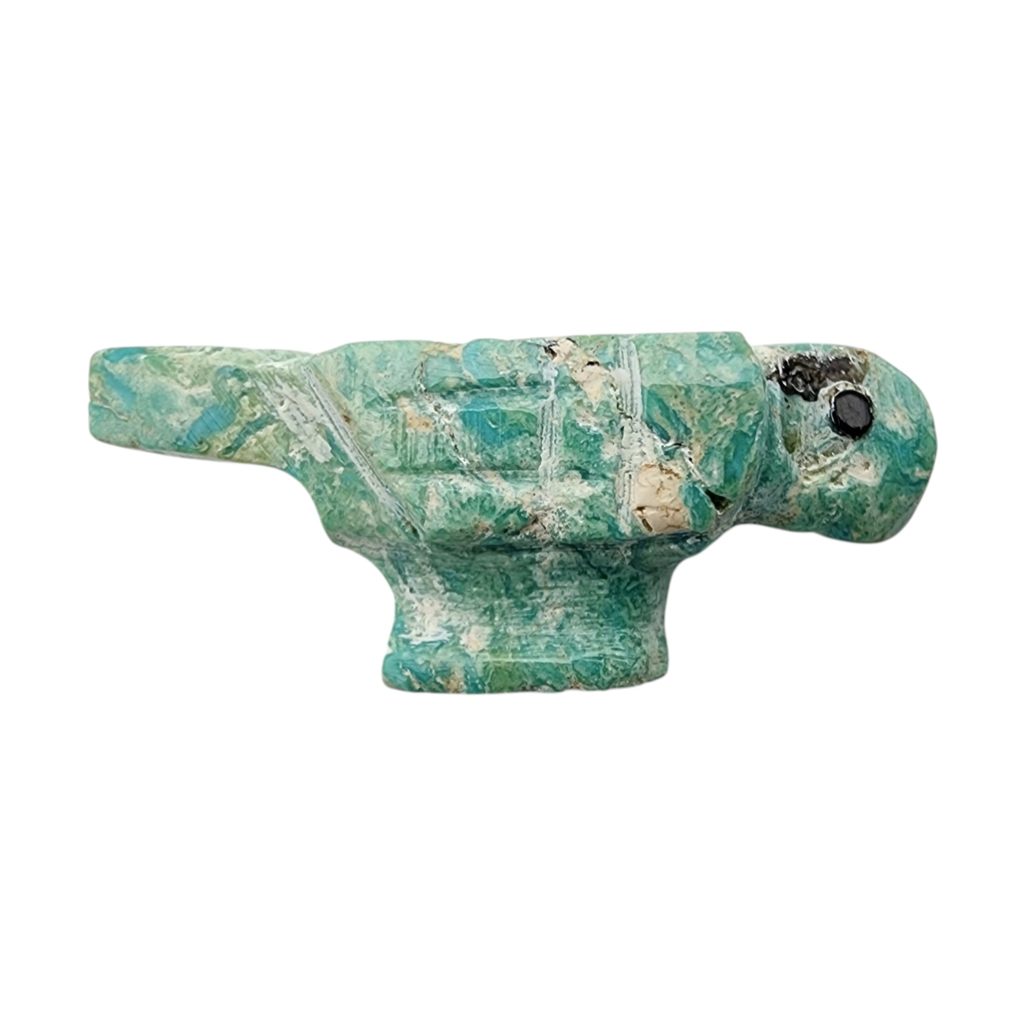Zuni Turquoise Parrot Fetish Carving