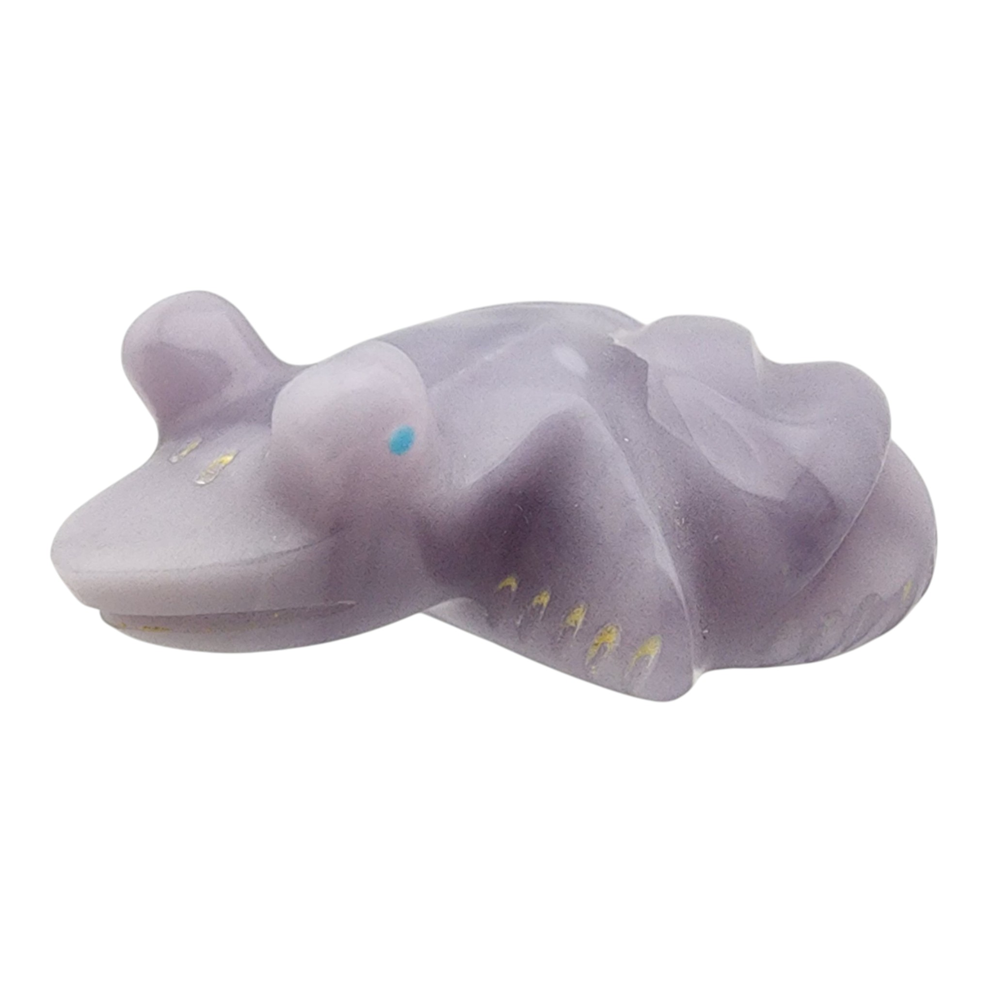 Fred Weekoty Zuni Purple Jade Frog Fetish Carving