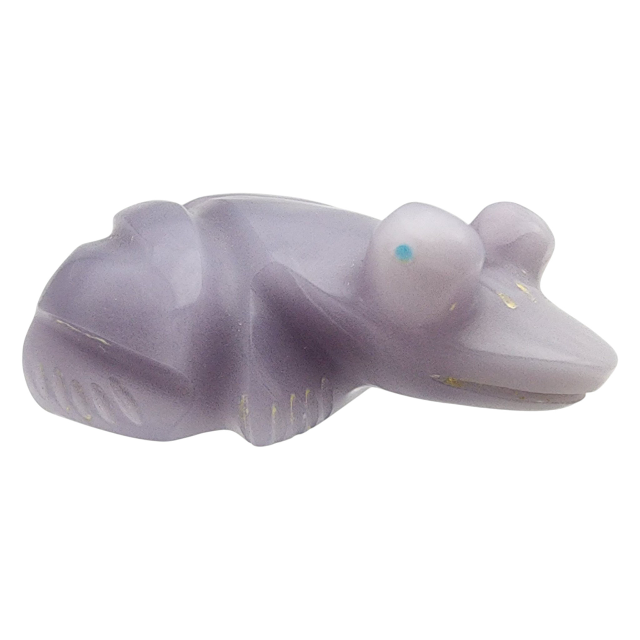 Fred Weekoty Zuni Purple Jade Frog Fetish Carving