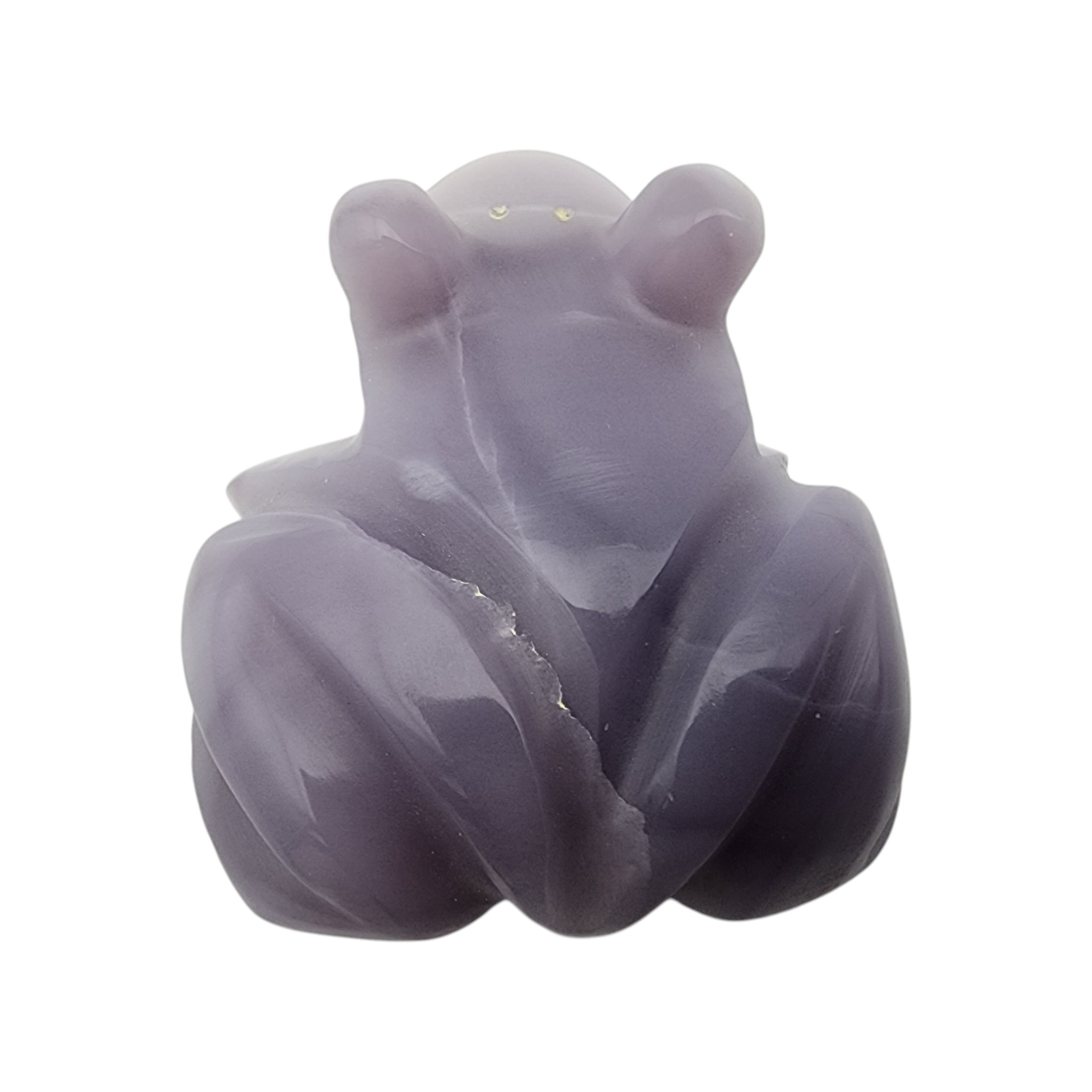 Fred Weekoty Zuni Purple Jade Frog Fetish Carving