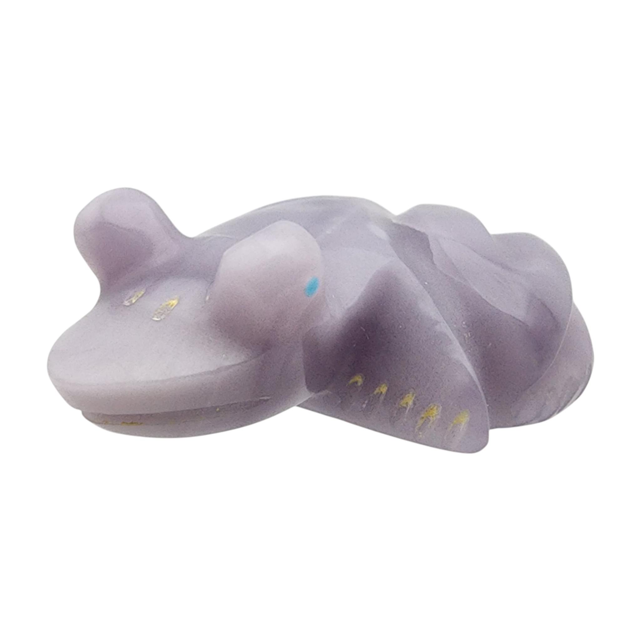 Fred Weekoty Zuni Purple Jade Frog Fetish Carving