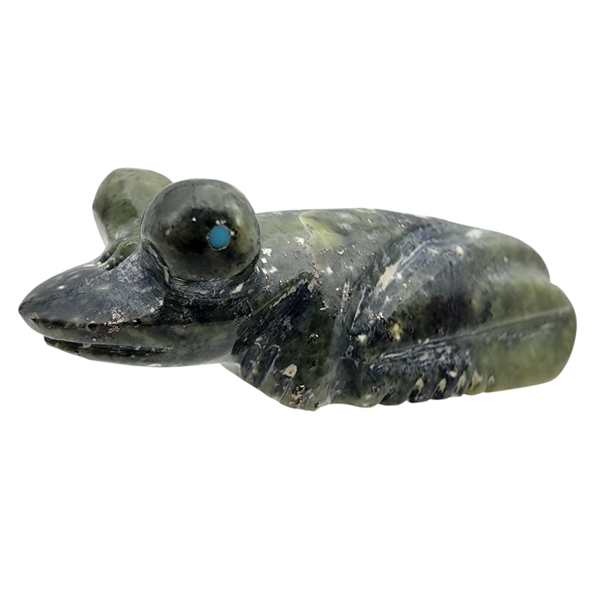 Fred Weekoty Zuni Serpentine Frog Fetish Carving
