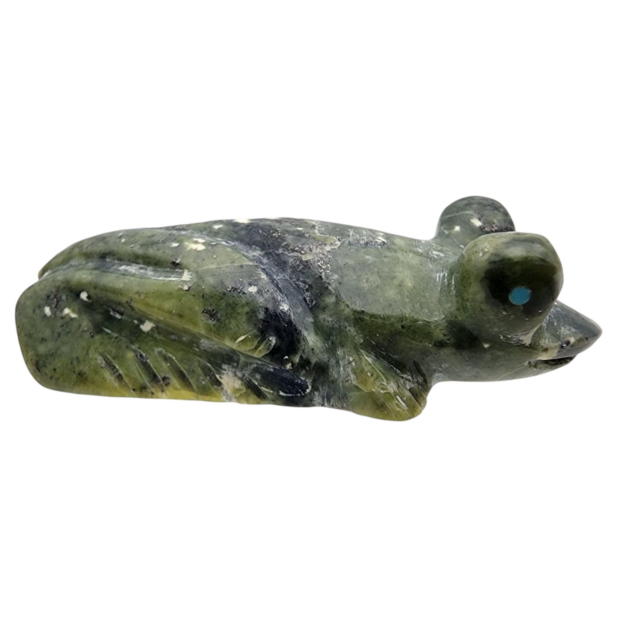 Fred Weekoty Zuni Serpentine Frog Fetish Carving