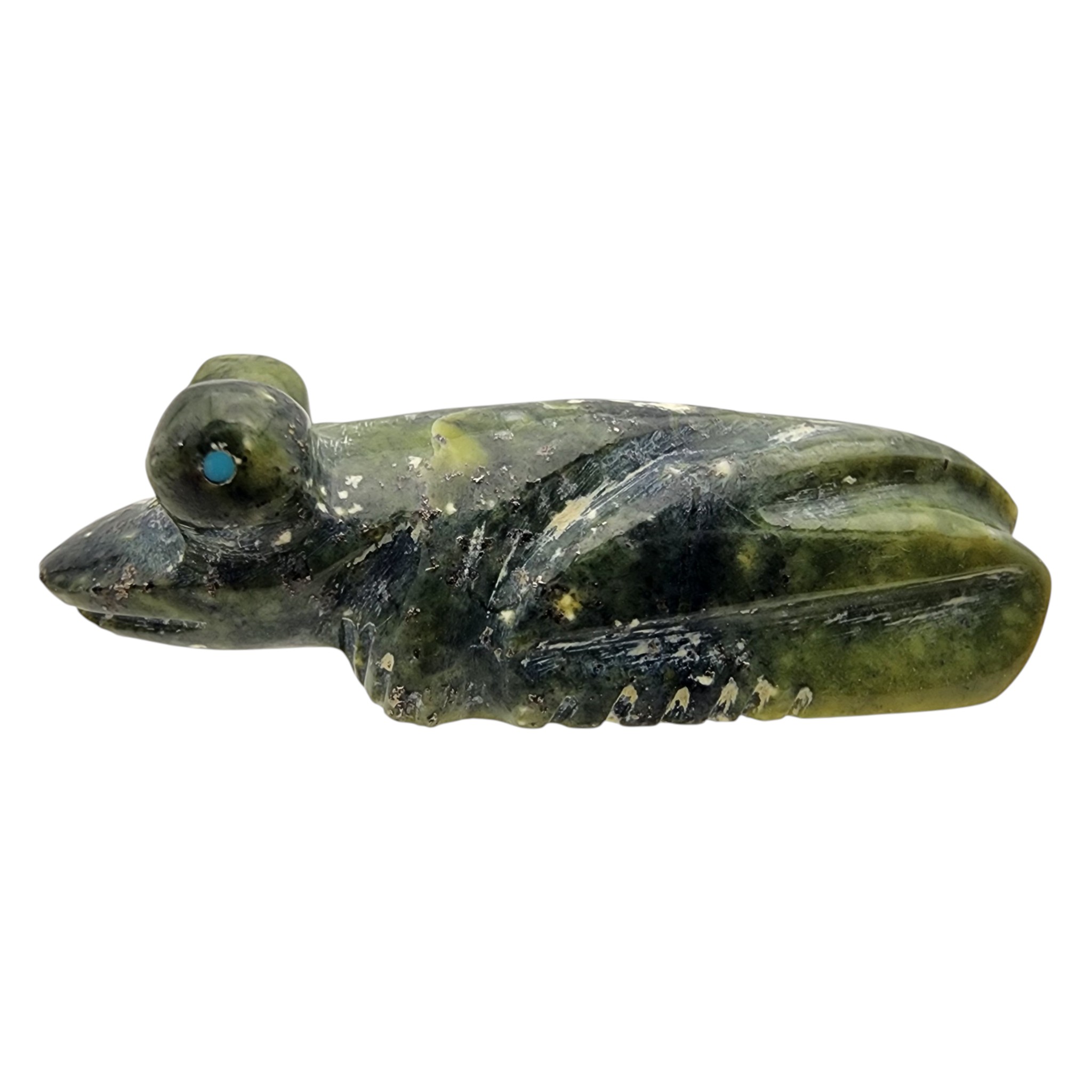 Fred Weekoty Zuni Serpentine Frog Fetish Carving