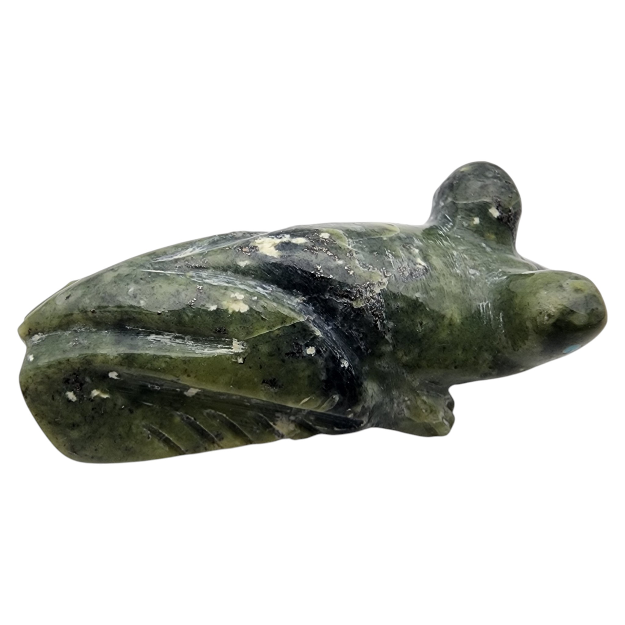 Fred Weekoty Zuni Serpentine Frog Fetish Carving