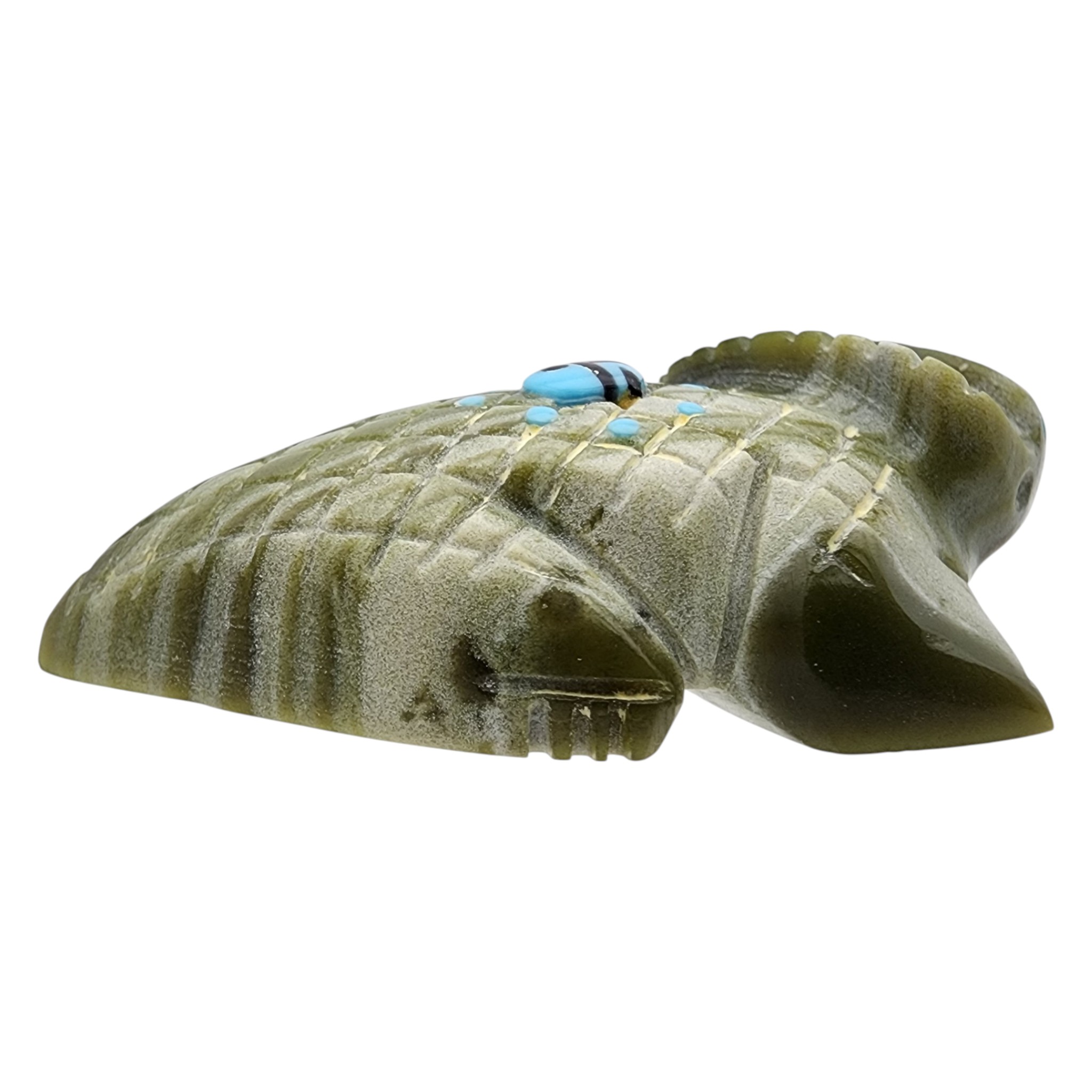 Danette Laate Zuni Multi-Stone Inlay Horned Lizard Fetish Carving