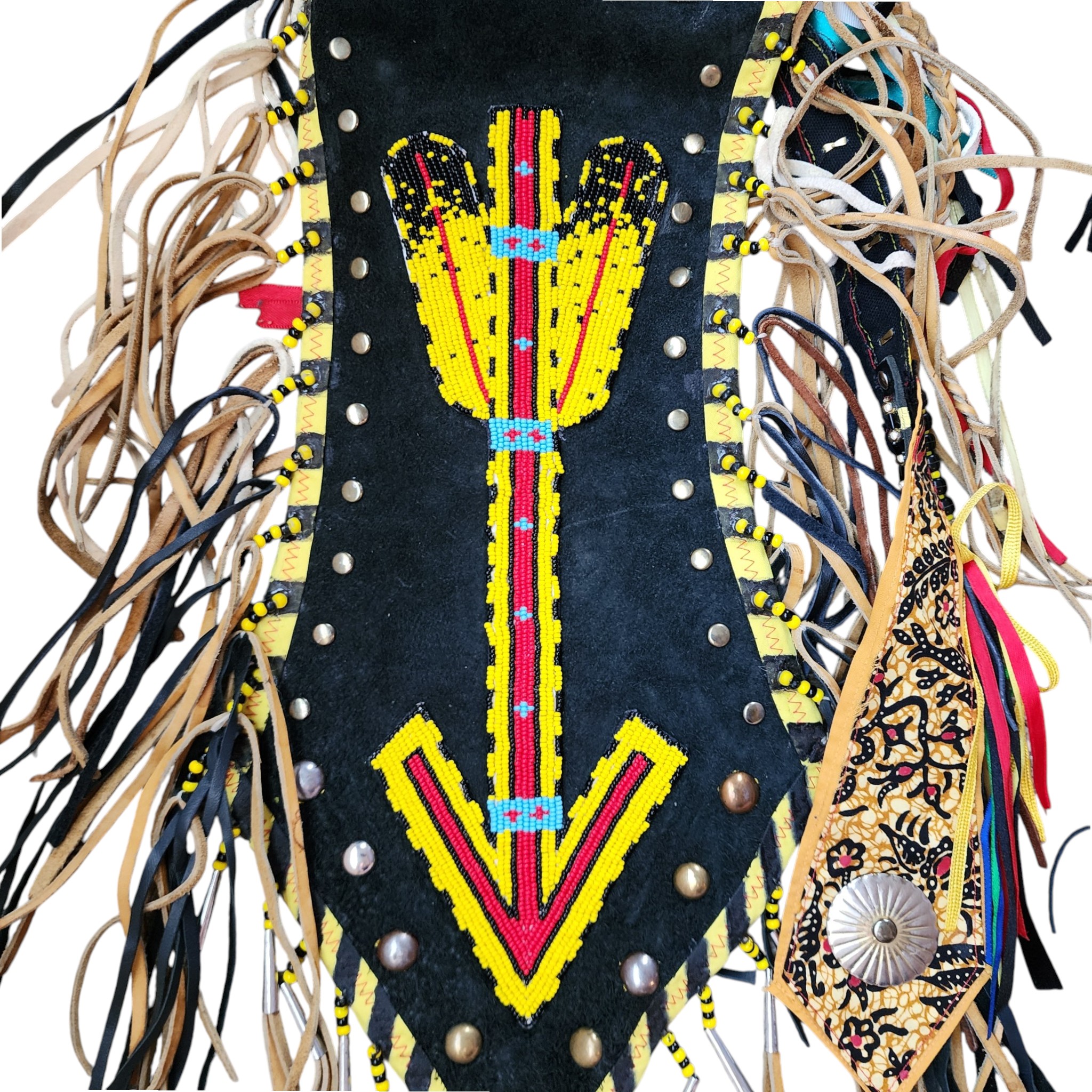 Northern Plains Indian Handmade Beaded Powwow Regalia Outfit