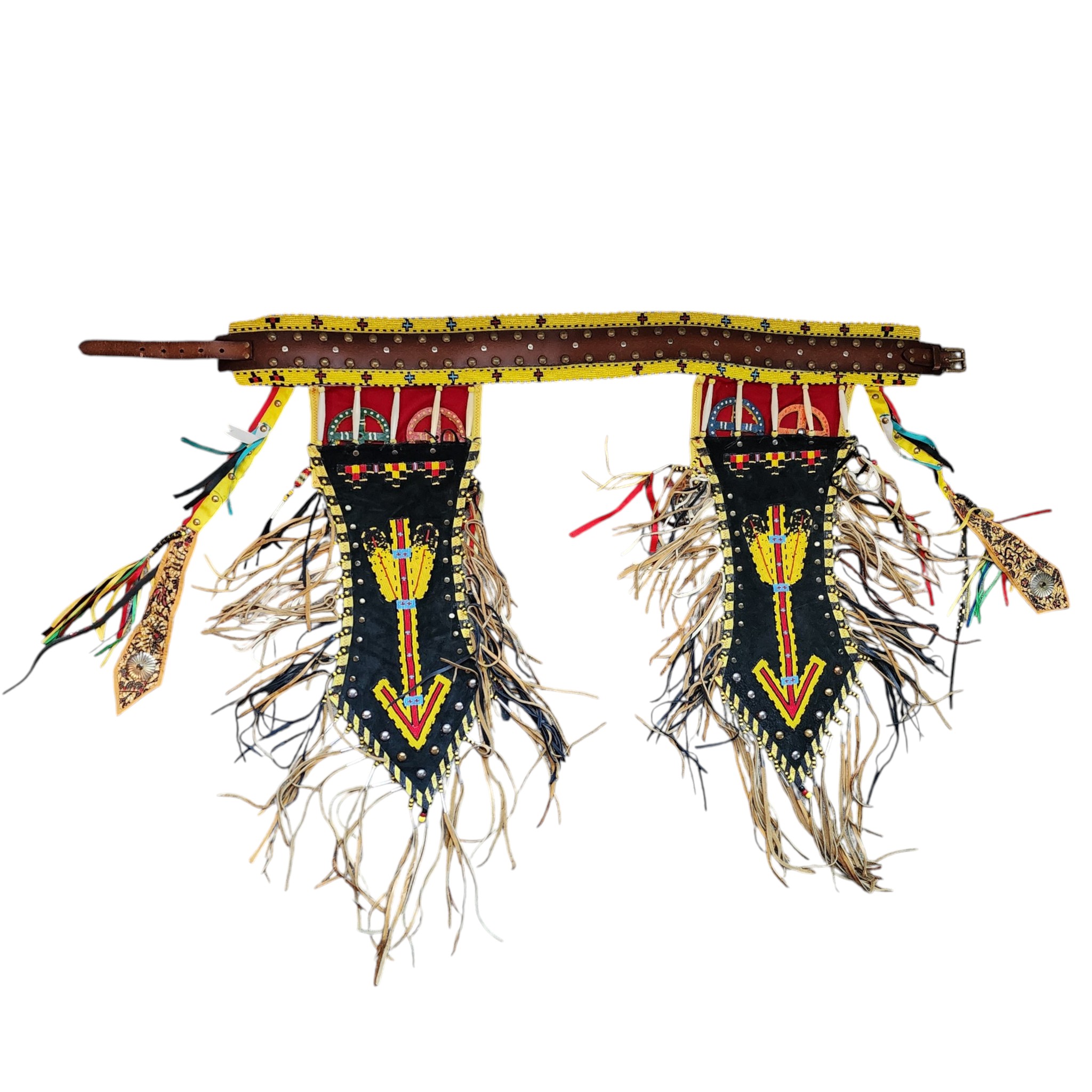 Northern Plains Indian Handmade Beaded Powwow Regalia Outfit