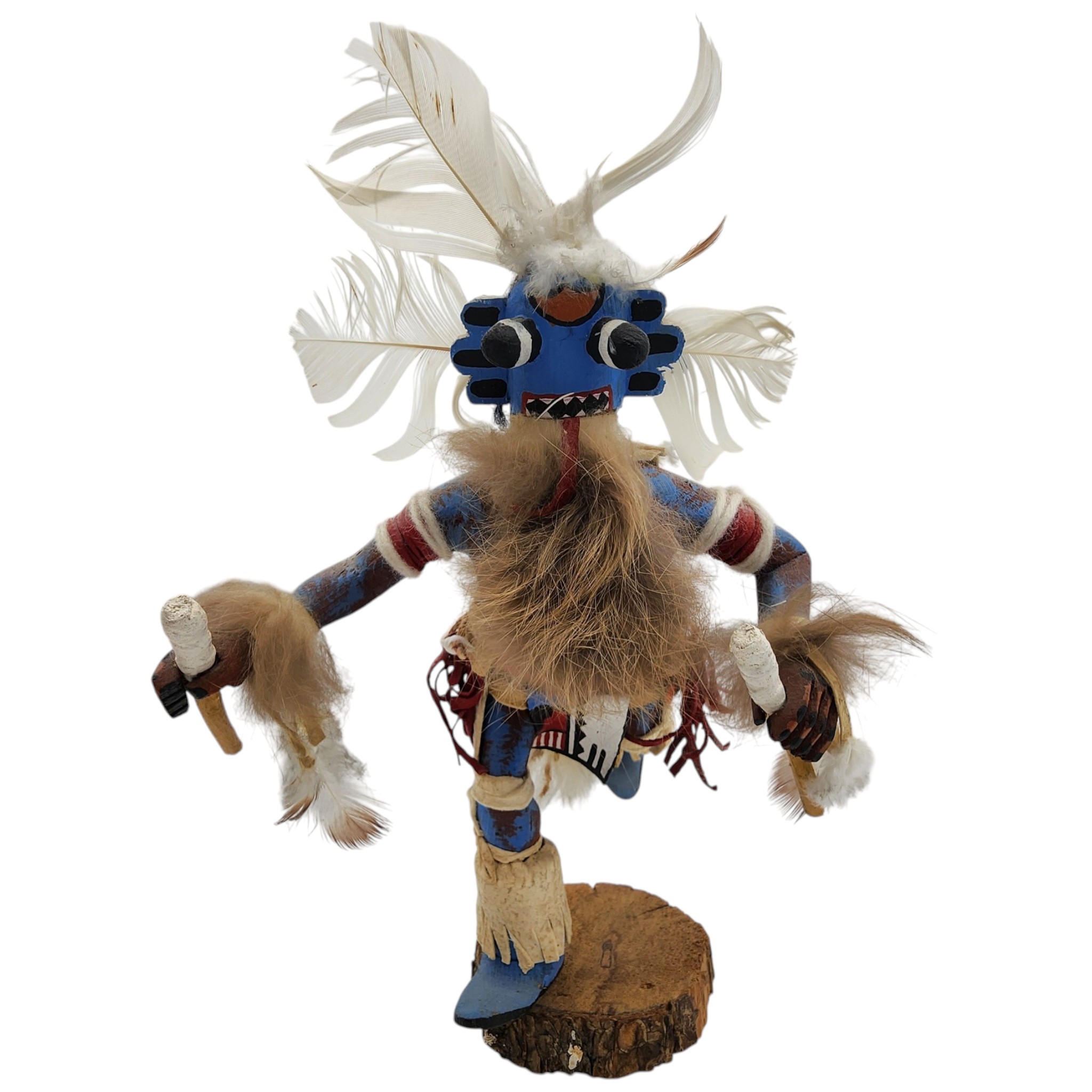 Keith Torres Hopi Blue Whipper Sakwa Hu Kachina Doll