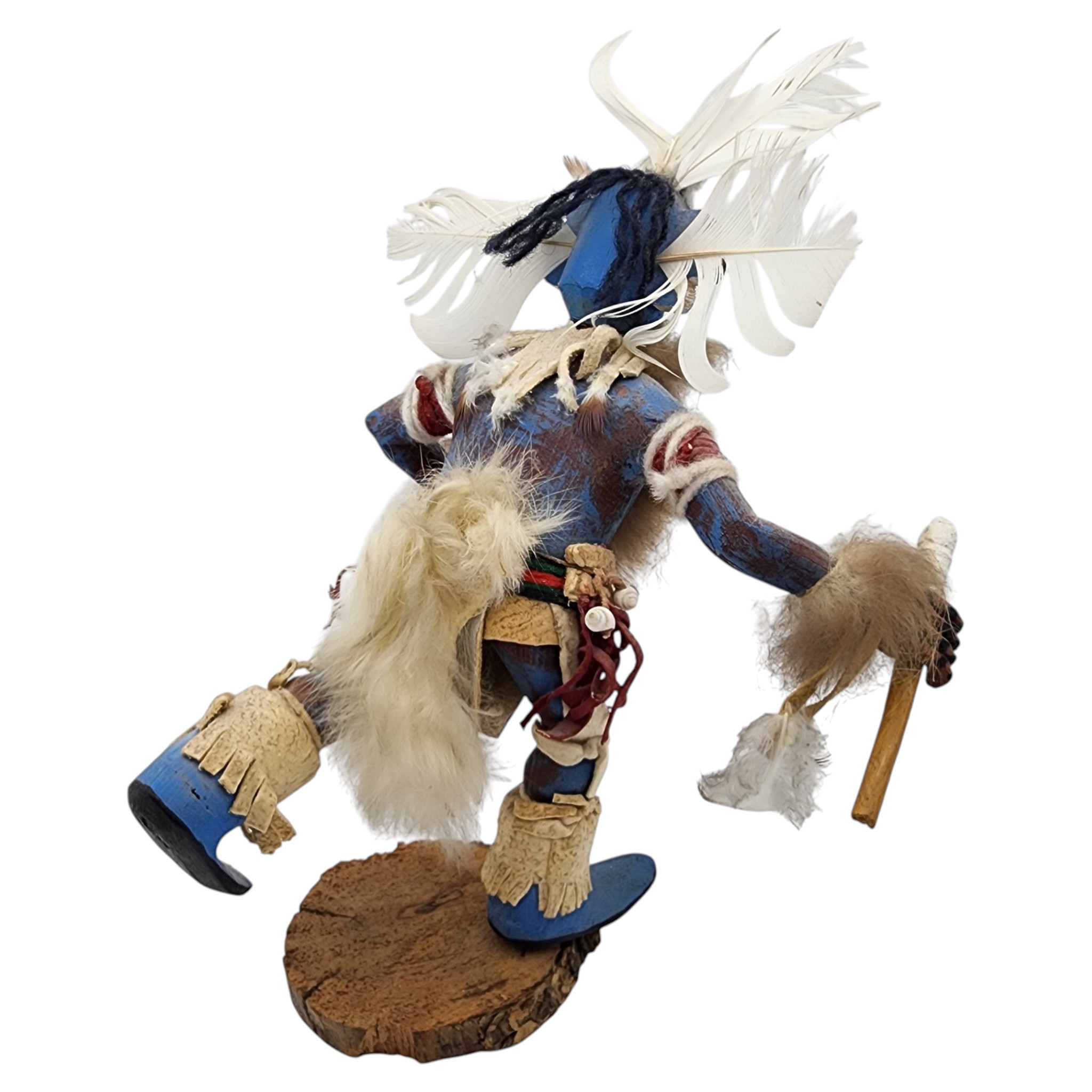 Keith Torres Hopi Blue Whipper Sakwa Hu Kachina Doll