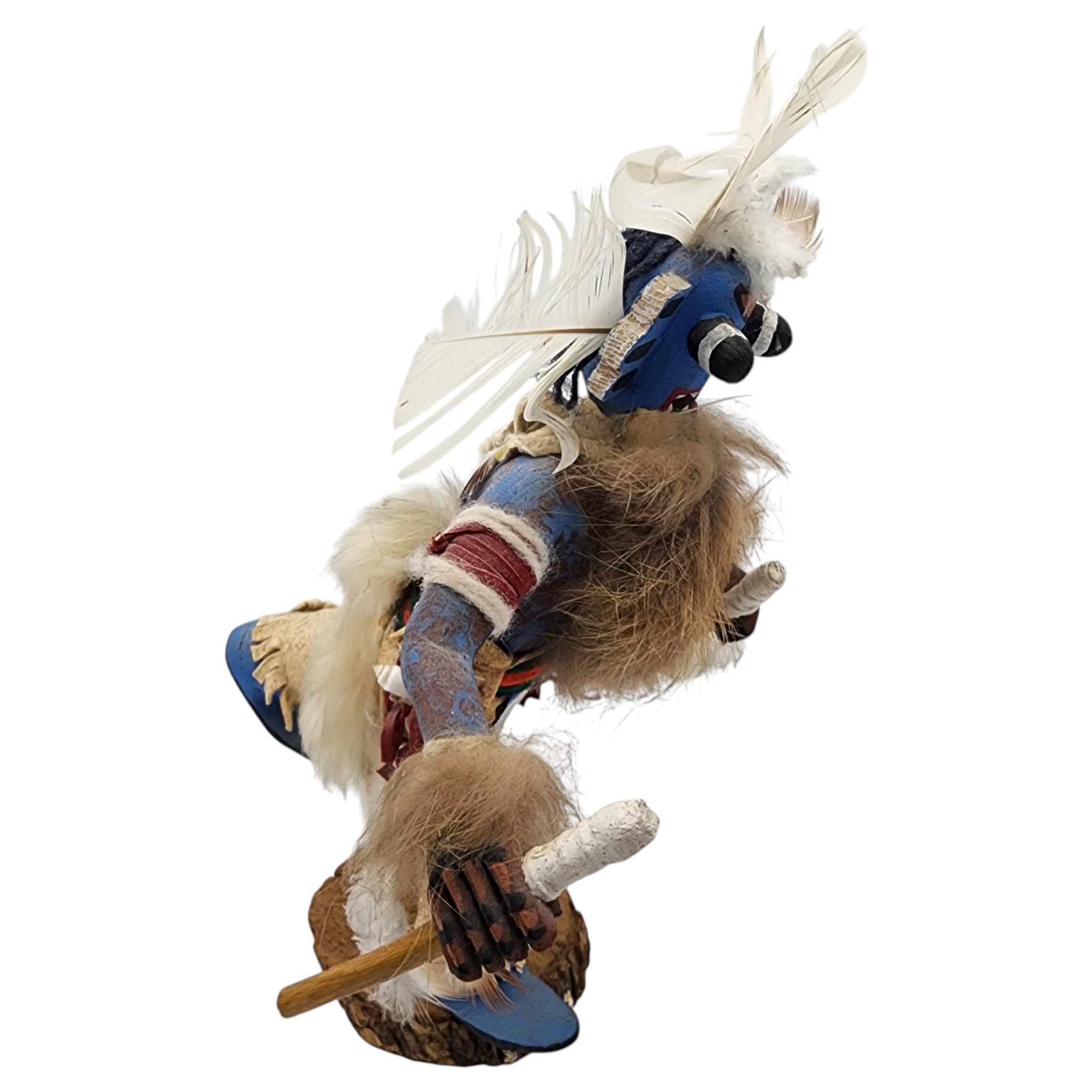 Keith Torres Hopi Blue Whipper Sakwa Hu Kachina Doll