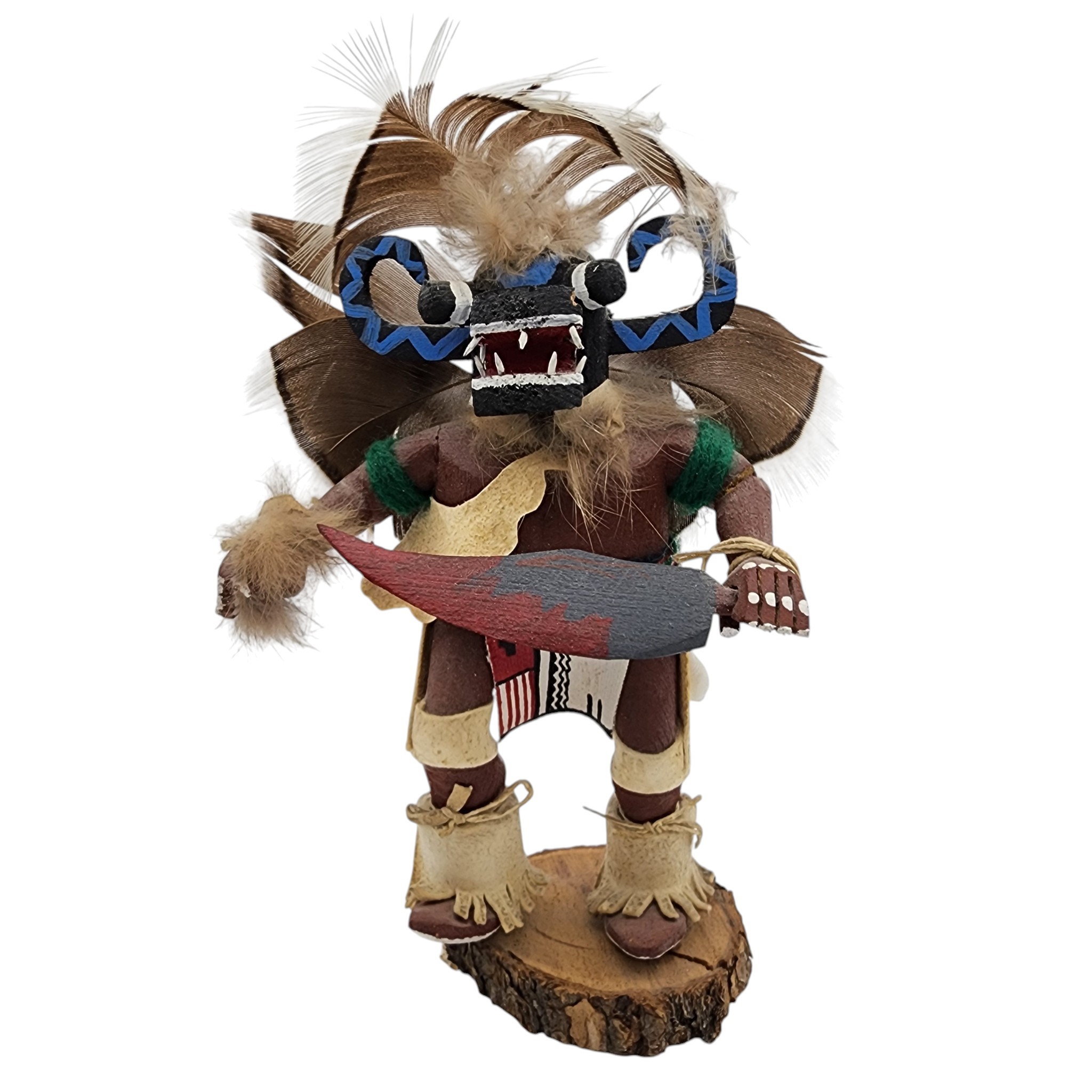 Hopi Black Ogre Nataska Kachina Doll
