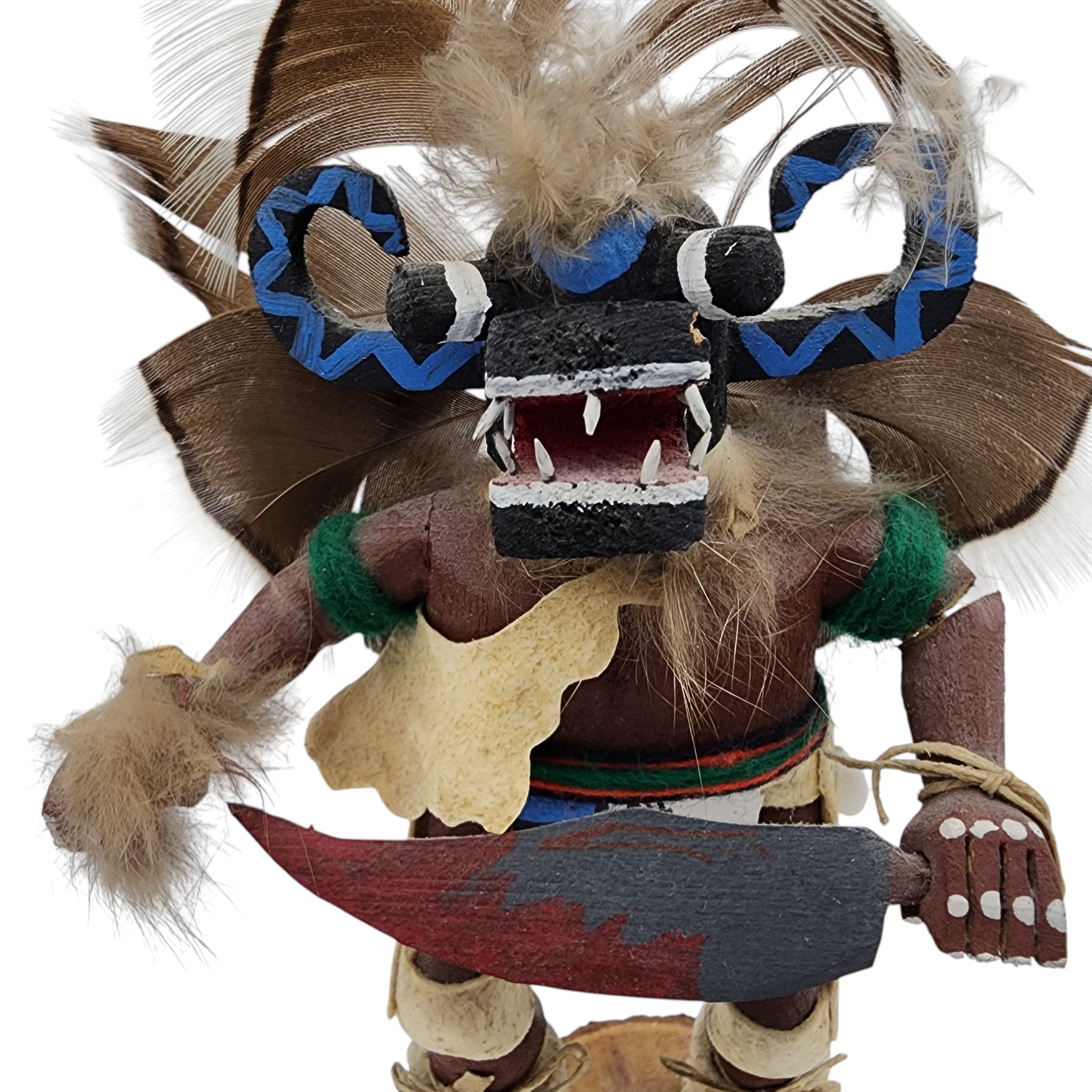 Hopi Black Ogre Nataska Kachina Doll