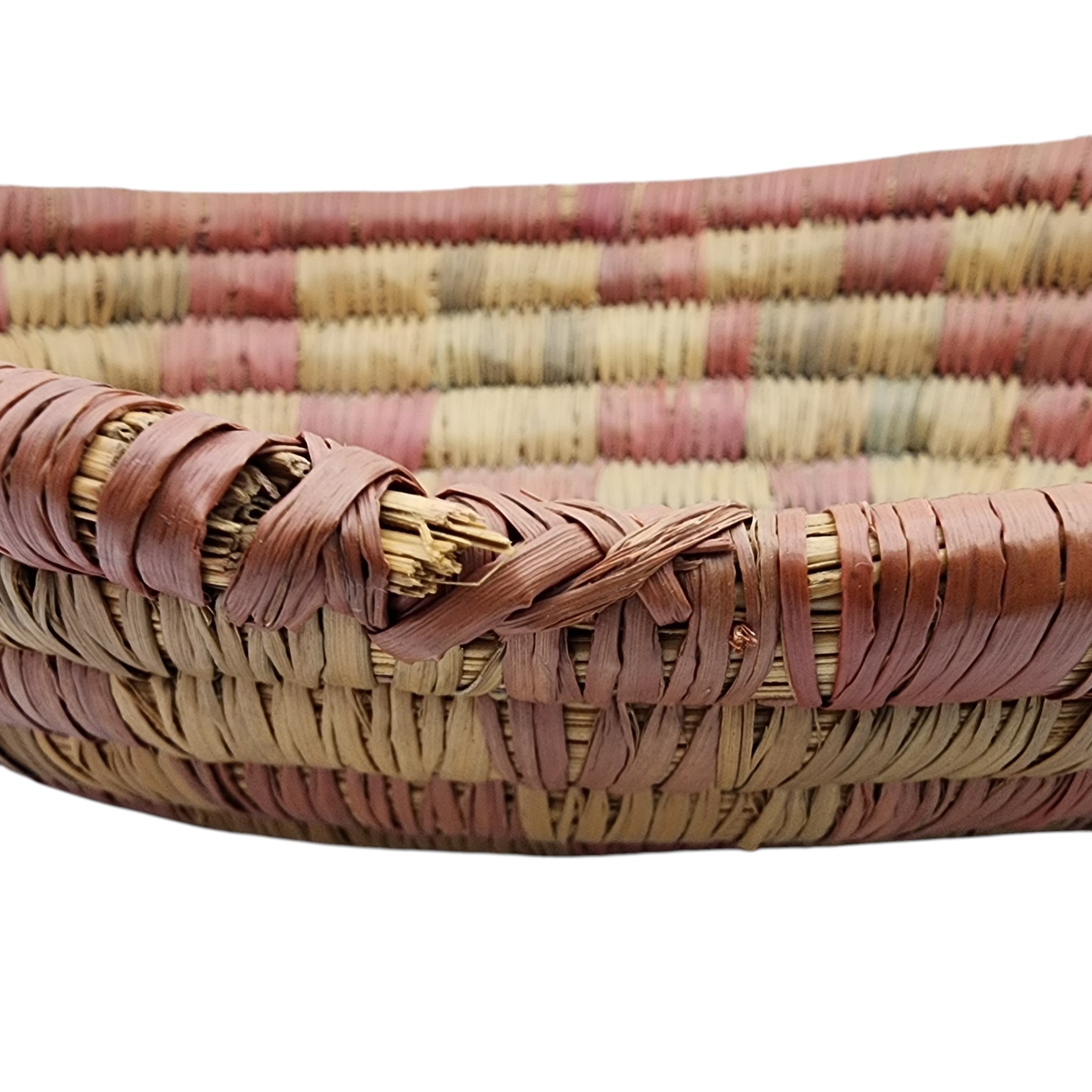Native American Hand Woven Dyed Basket