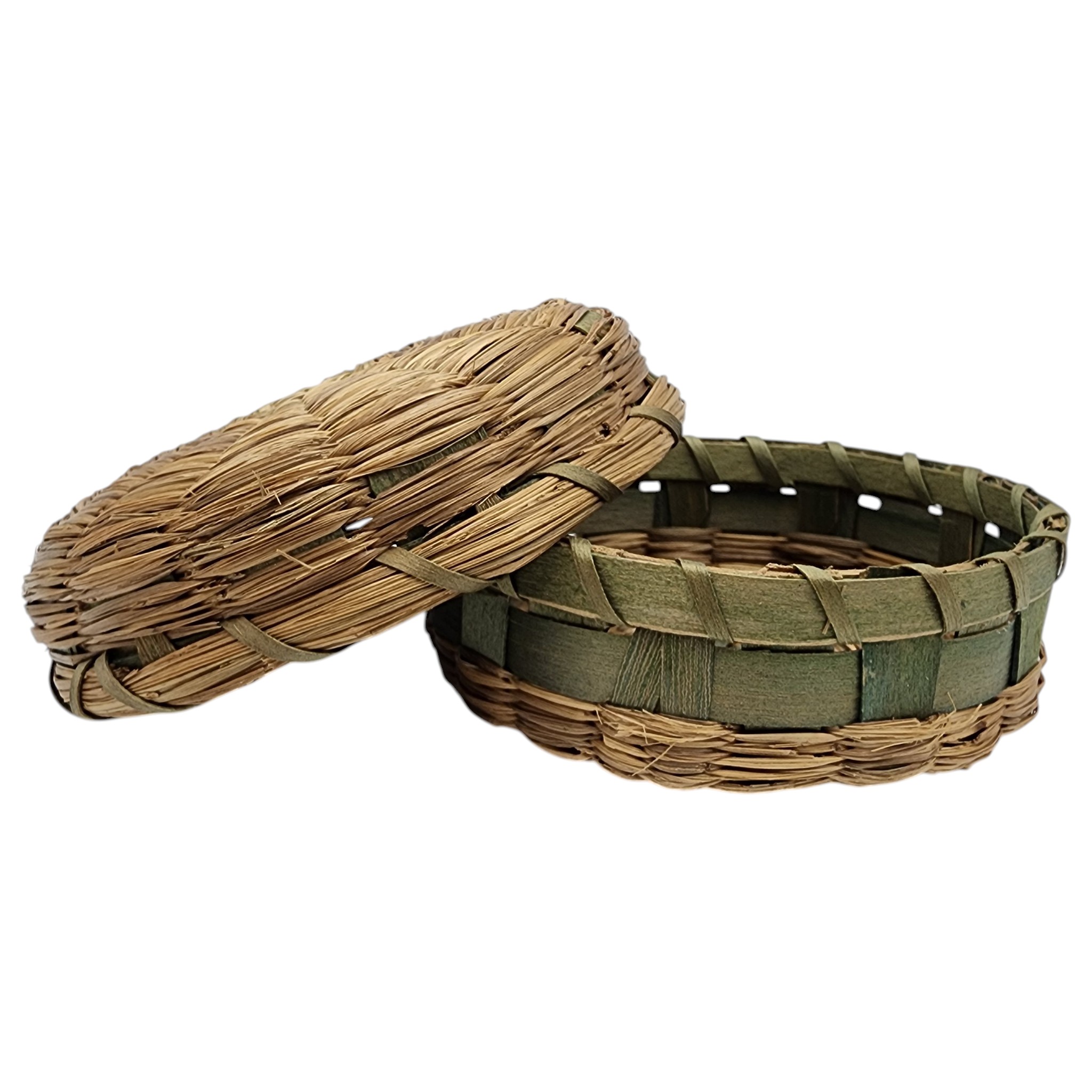 Native American Lidded Basket