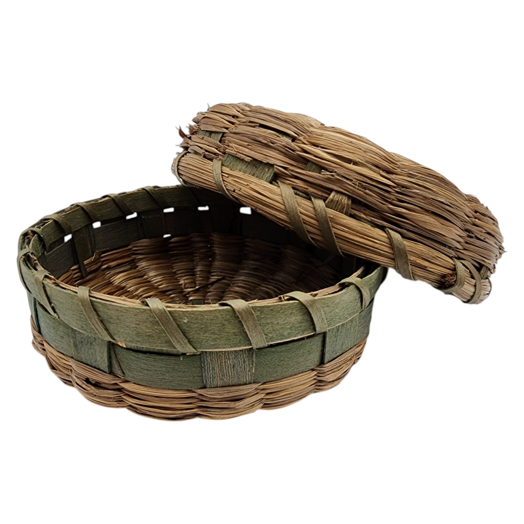 Native American Lidded Basket