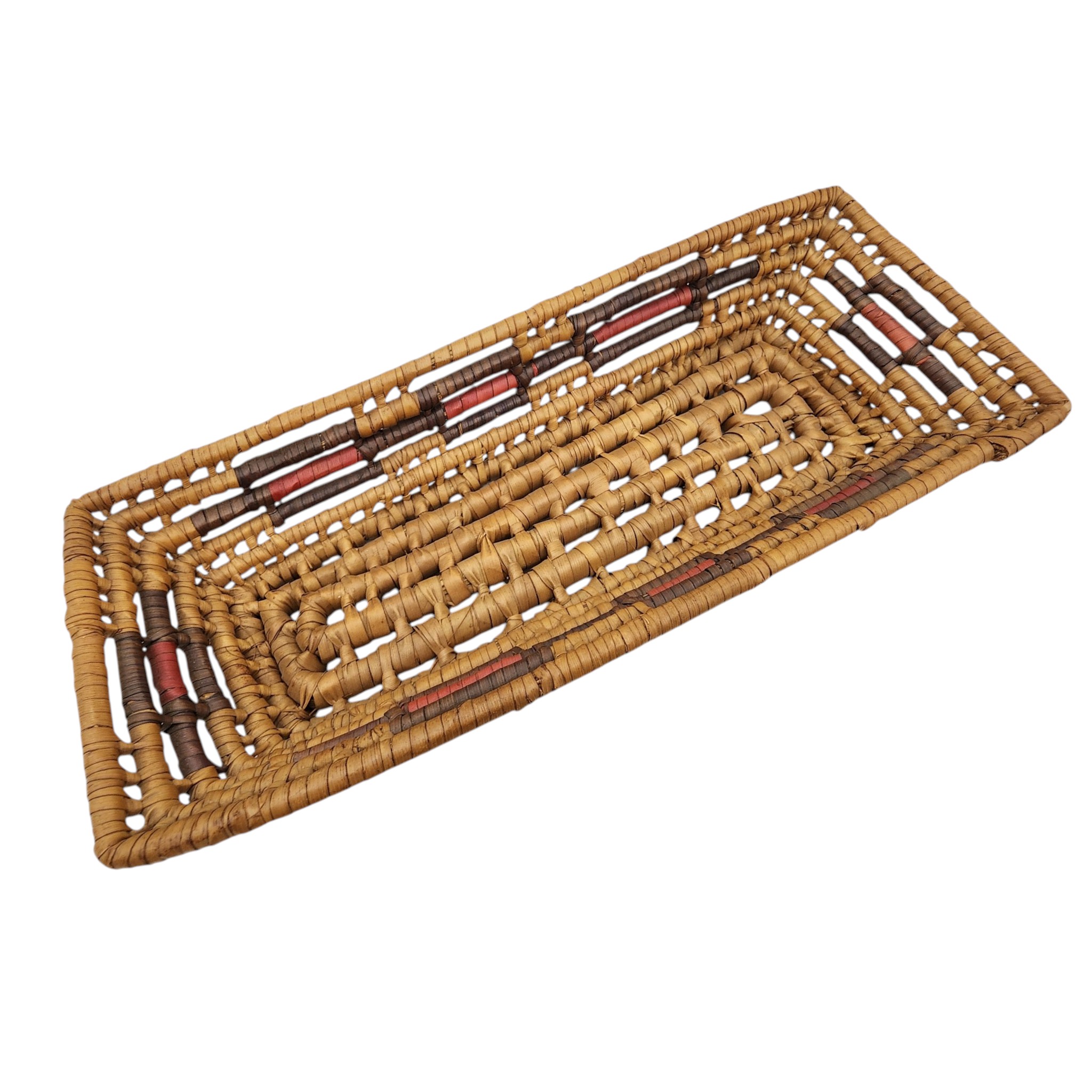 Native American Woven Rectangle Basket