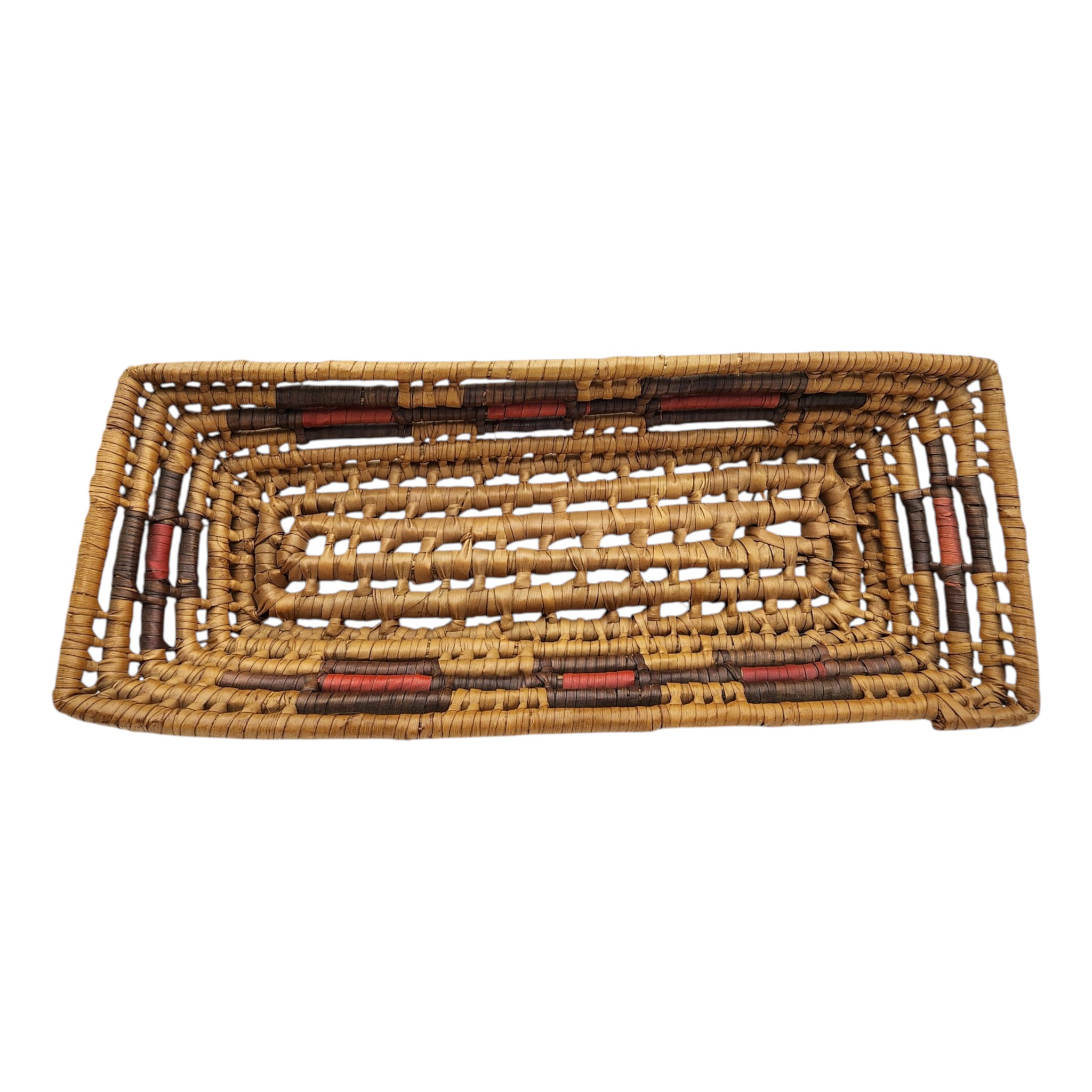 Native American Woven Rectangle Basket