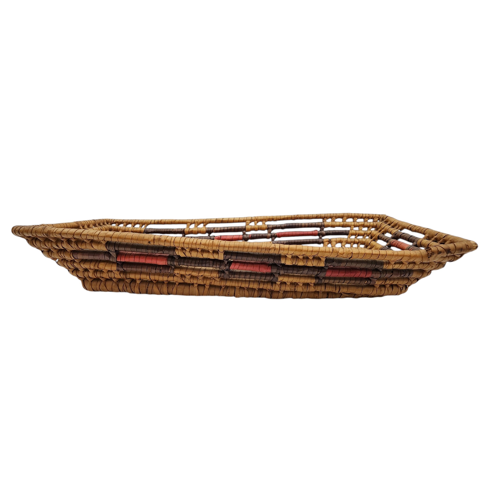 Native American Woven Rectangle Basket