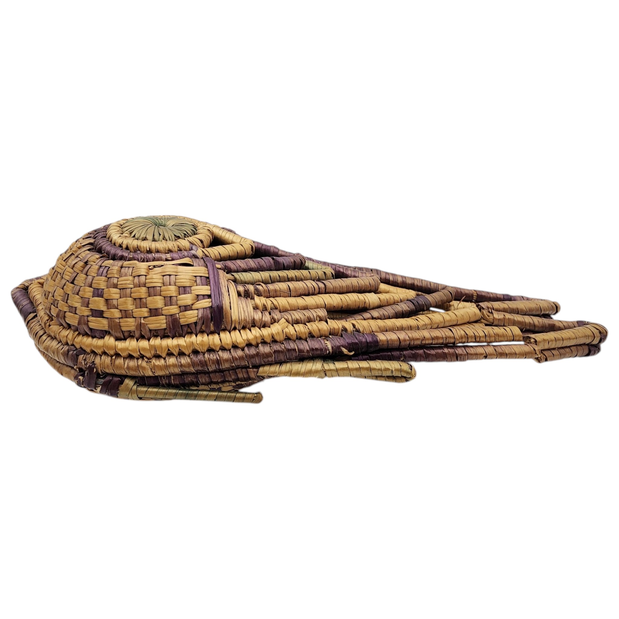 Native American Woven Basket Pouch