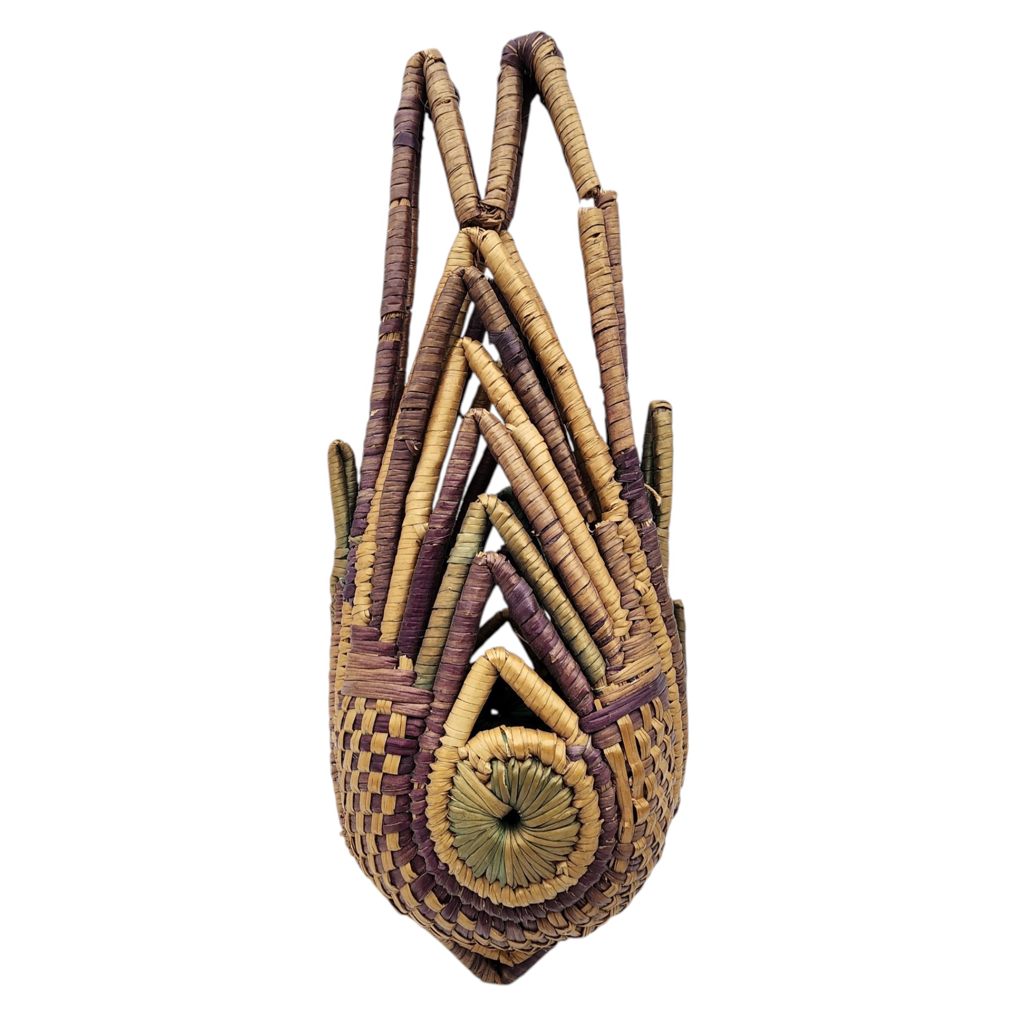 Native American Woven Basket Pouch
