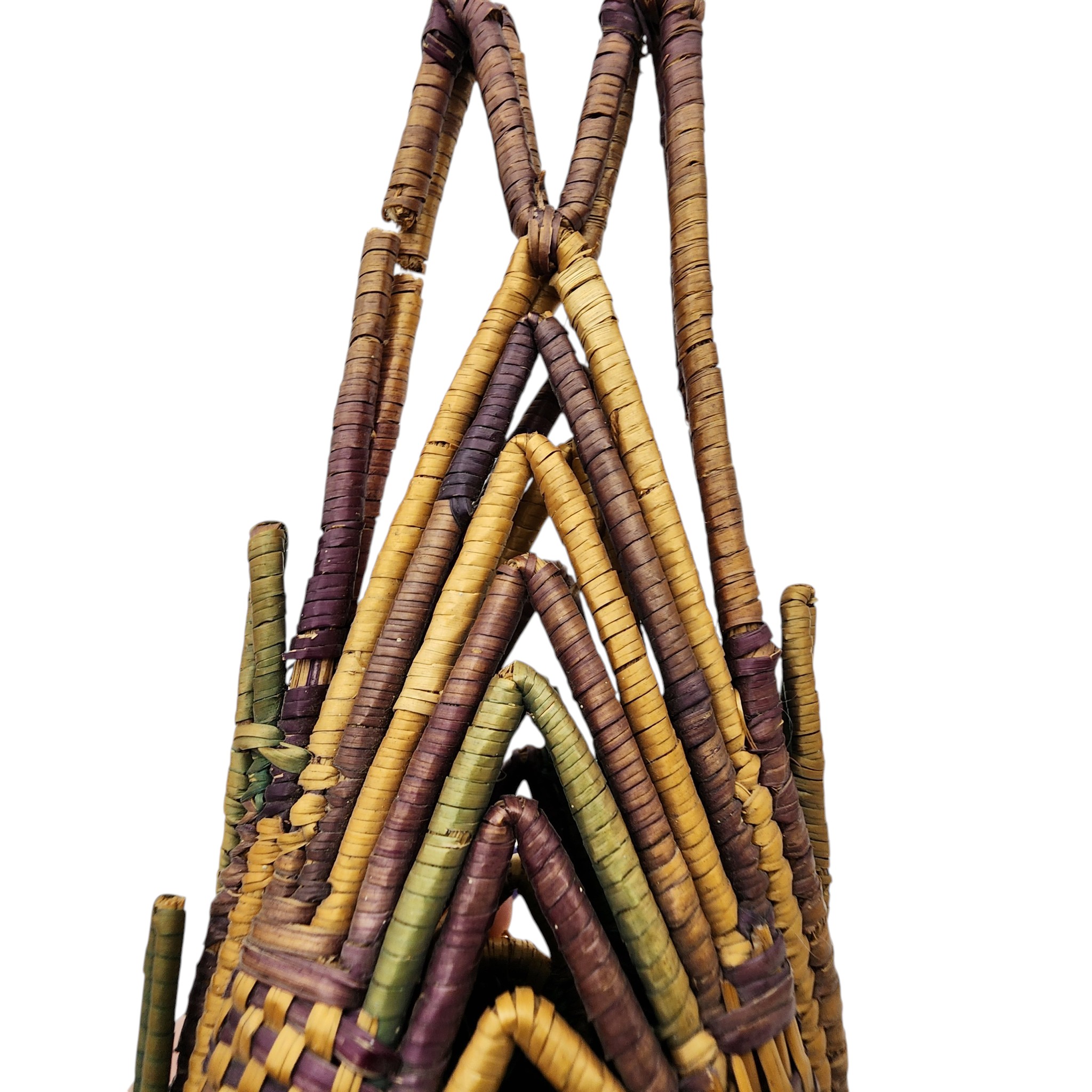 Native American Woven Basket Pouch