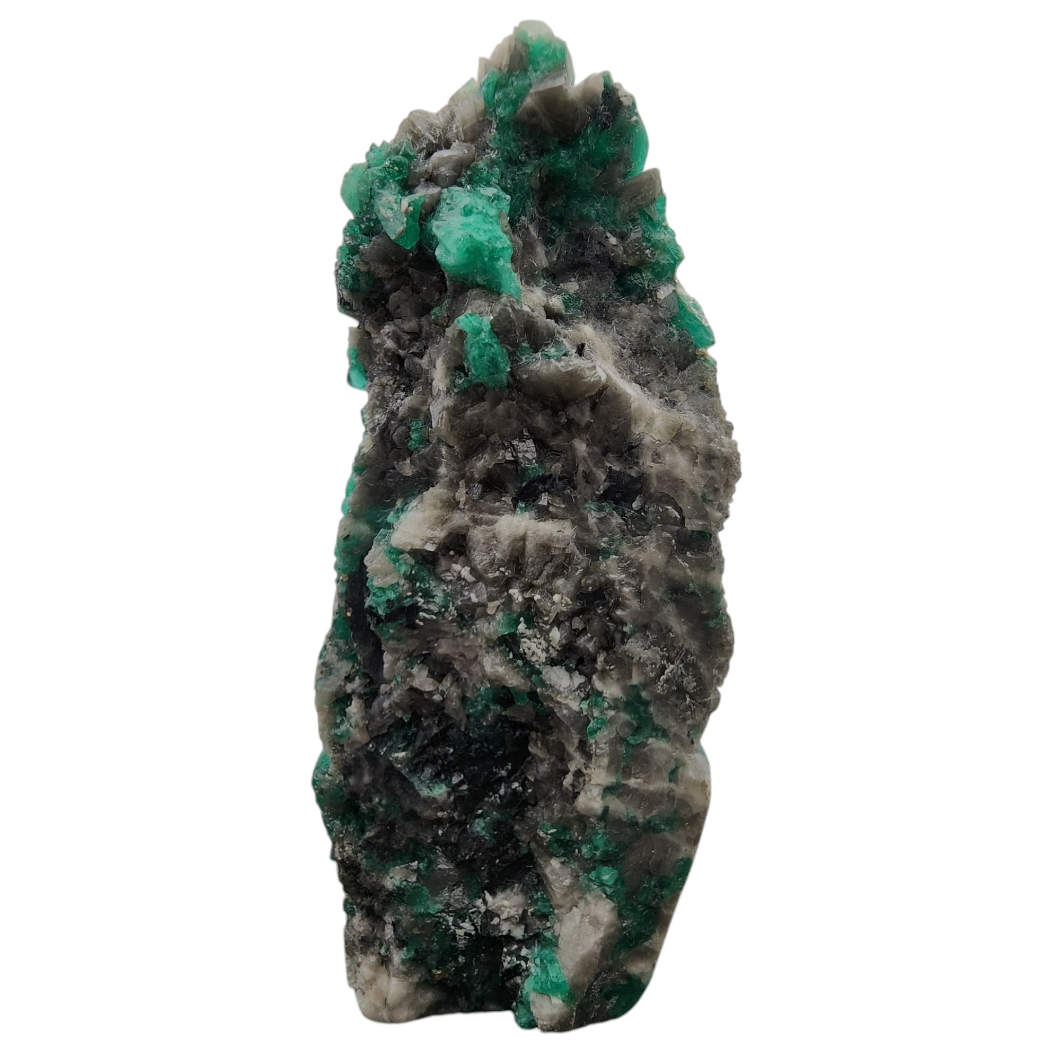 Certified Natural Colombian Emerald Indian Head Carving