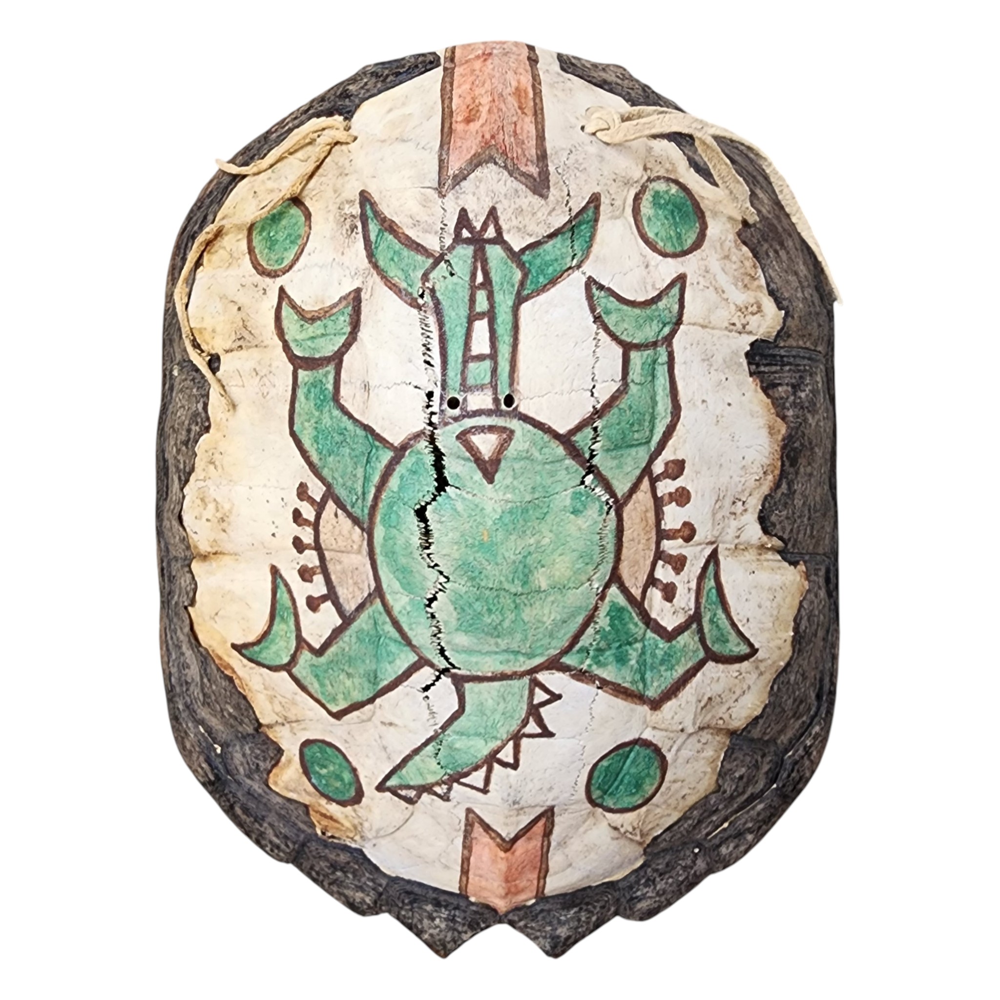Vintage Native American / Folk Art Painted Shell