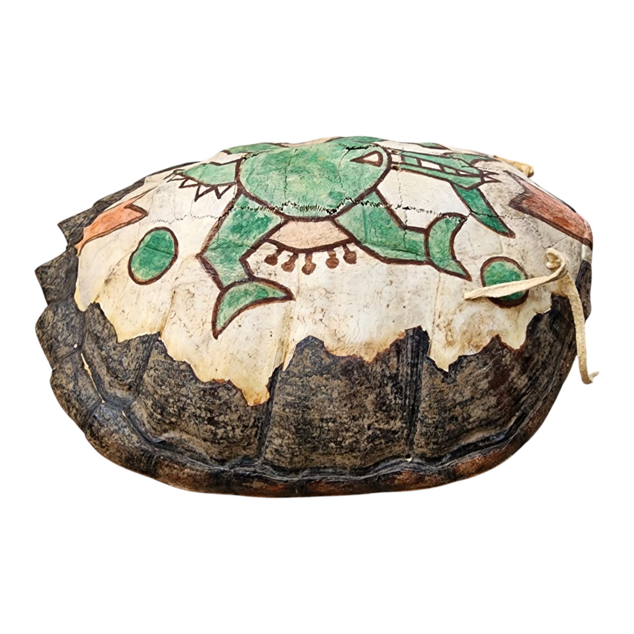 Vintage Native American / Folk Art Painted Shell