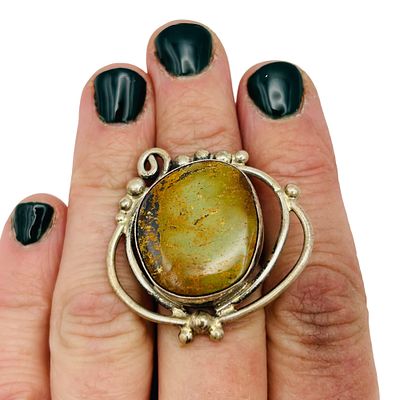 Betta Lee Navajo Sterling Royston Turquoise Ring Sz 7. Betta Lee Navajo Sterling Royston 