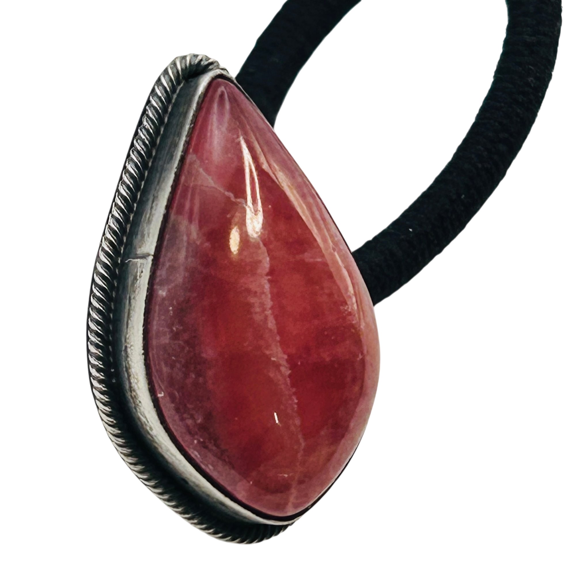 Scott Skeets Navajo Sterling Spiny Oyster Hair Tie