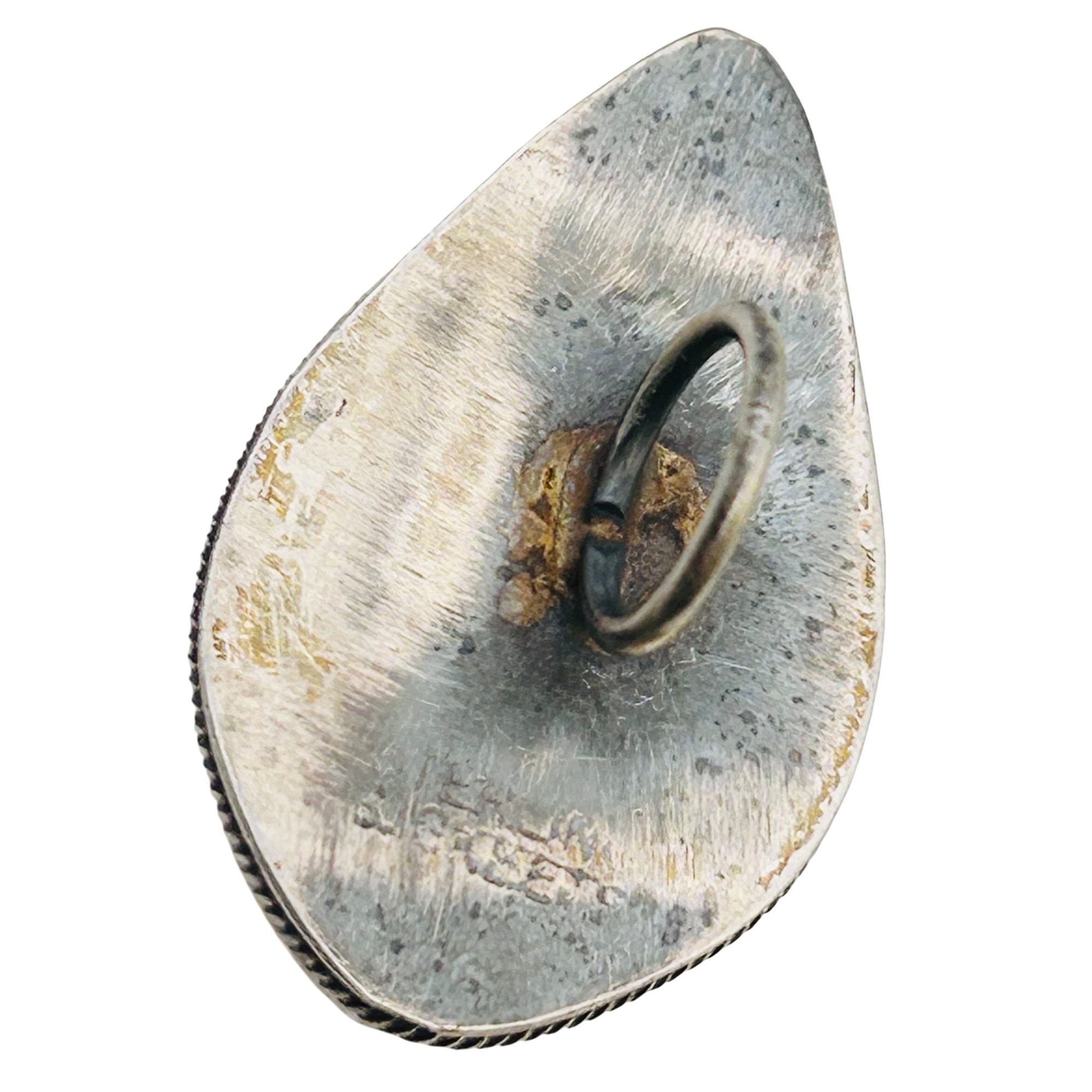 Scott Skeets Navajo Sterling Spiny Oyster Hair Tie