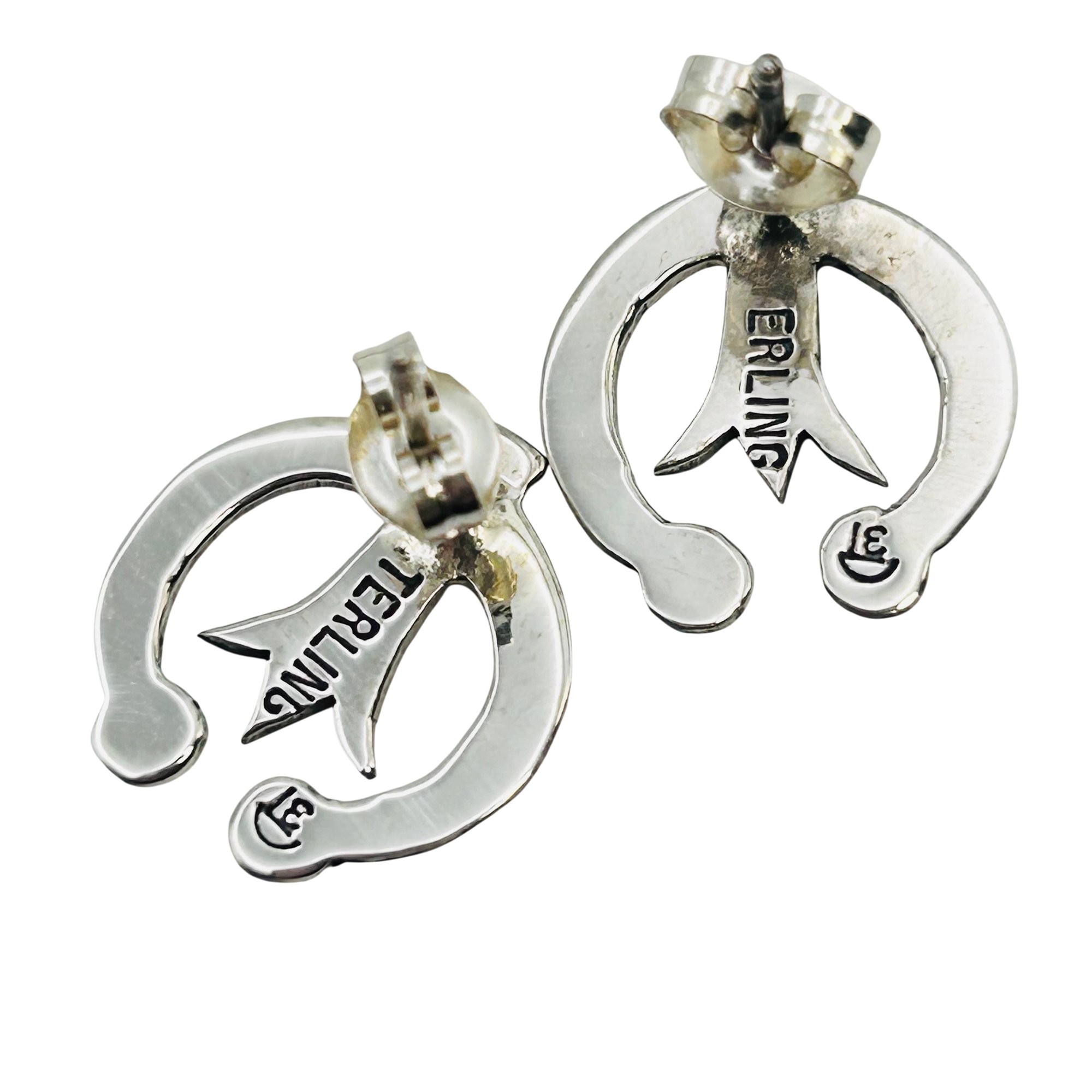 Zandra Tahy Navajo Sterling Earrings