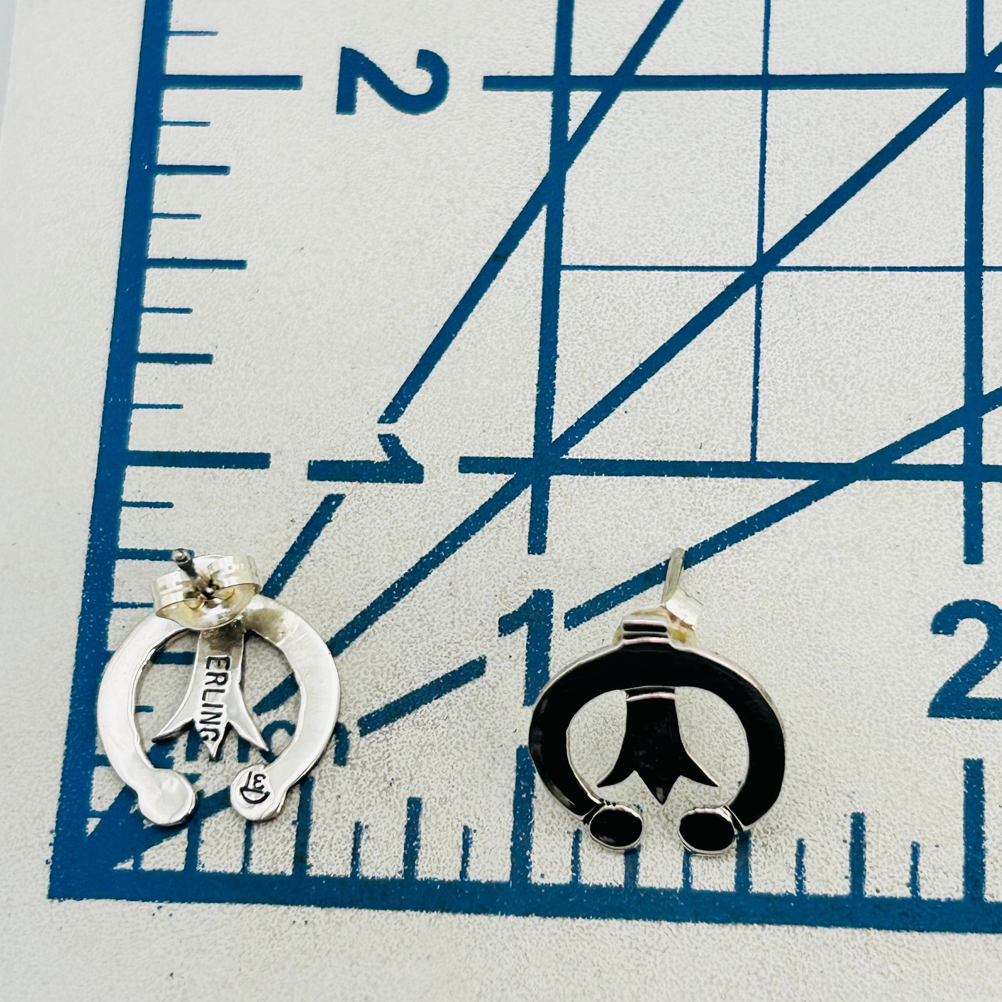Zandra Tahy Navajo Sterling Earrings