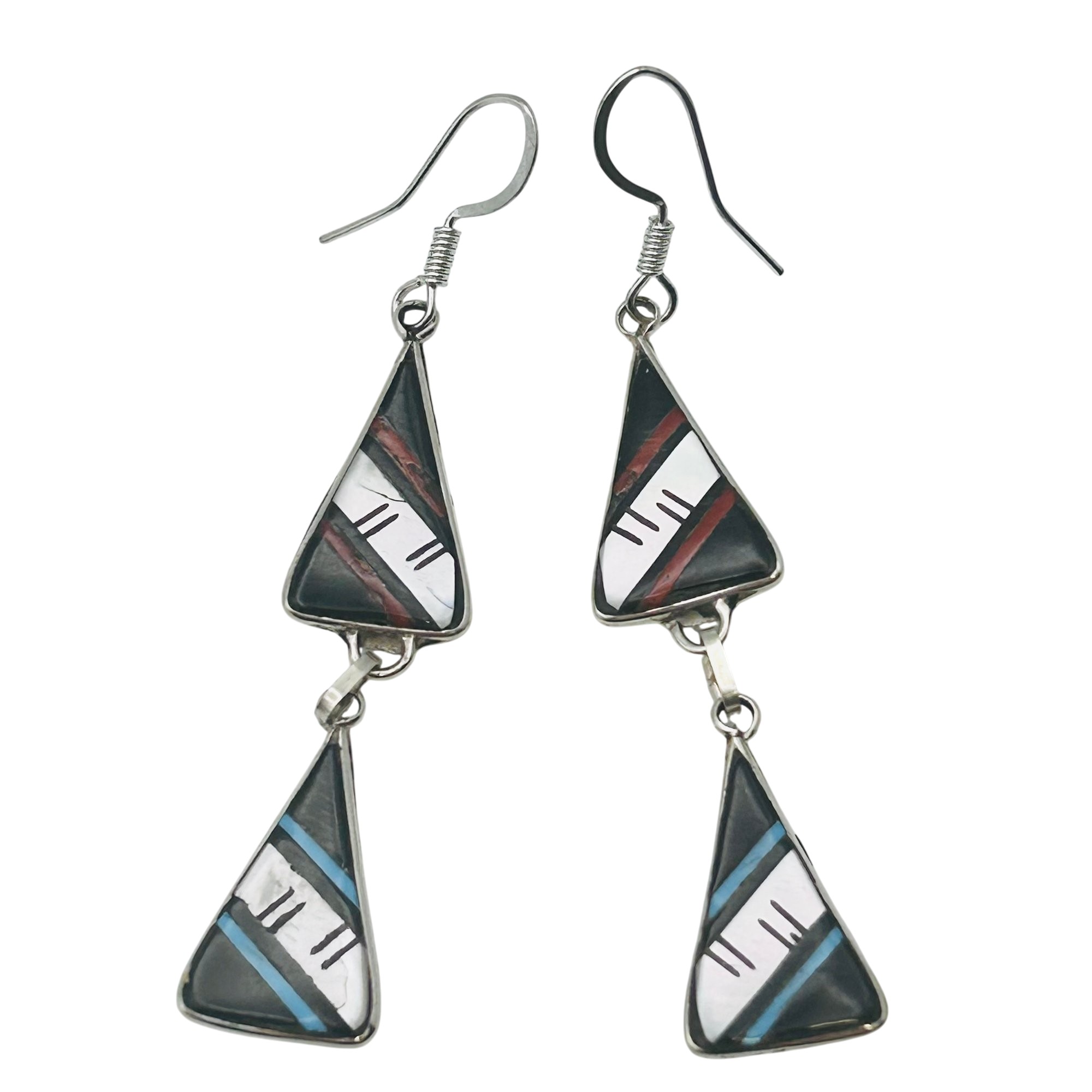 Reginda Kallest Zuni Sterling Multi-Stone Earring