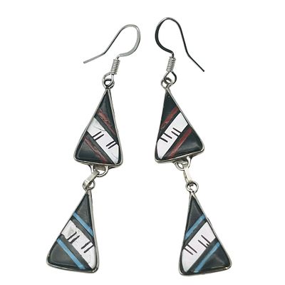 Reginda Kallest Zuni Sterling Multi-Stone Earring. Reginda Kallest Zuni Sterling multi-stone 