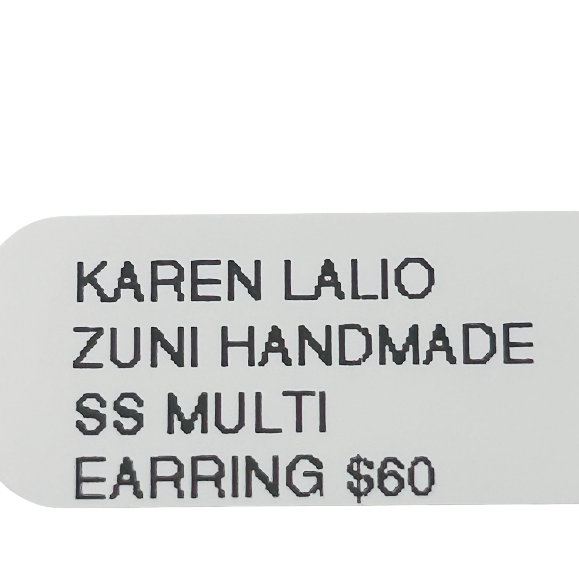 Karen Lalio Zuni Sterling Multi-Stone Earrings