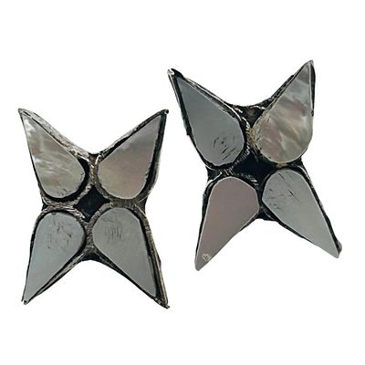Angie Rosetta Zuni Mother Of Pearl Star Earrings. Angie Rosetta Zuni Mother of Pearl Star 