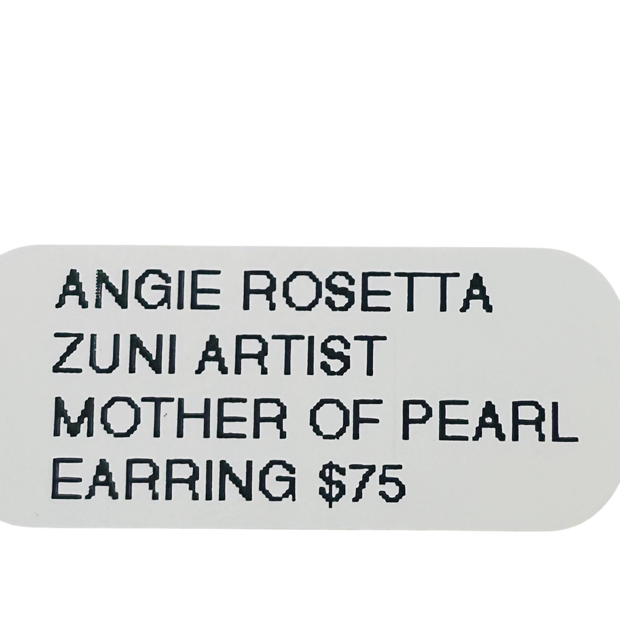 Angie Rosetta Zuni Mother Of Pearl Star Earrings