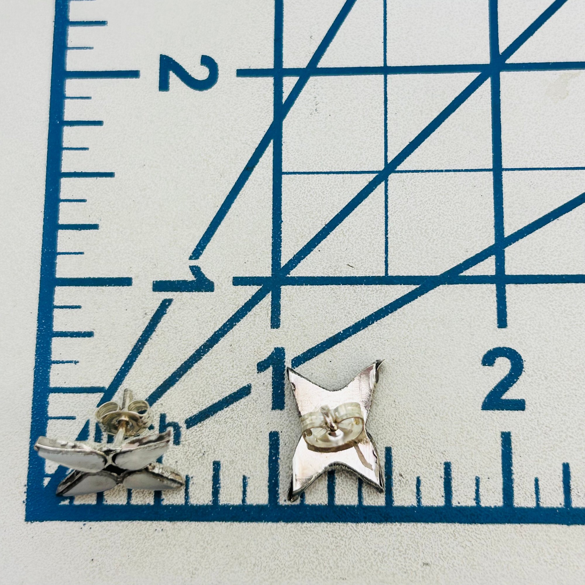 Angie Rosetta Zuni Mother Of Pearl Star Earrings