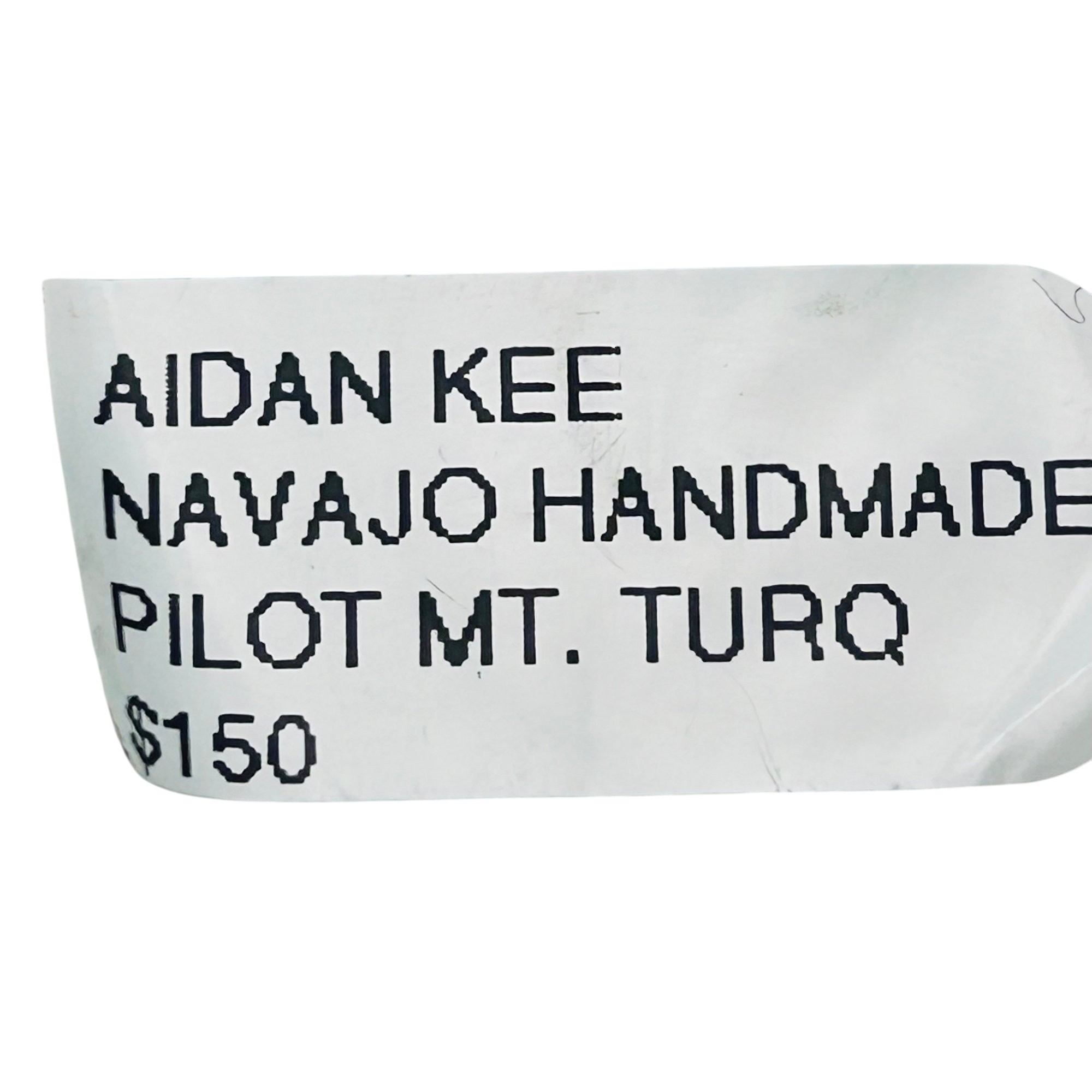 Aidan Kee Navajo Sterling Pilot Mt Turquoise Pendant