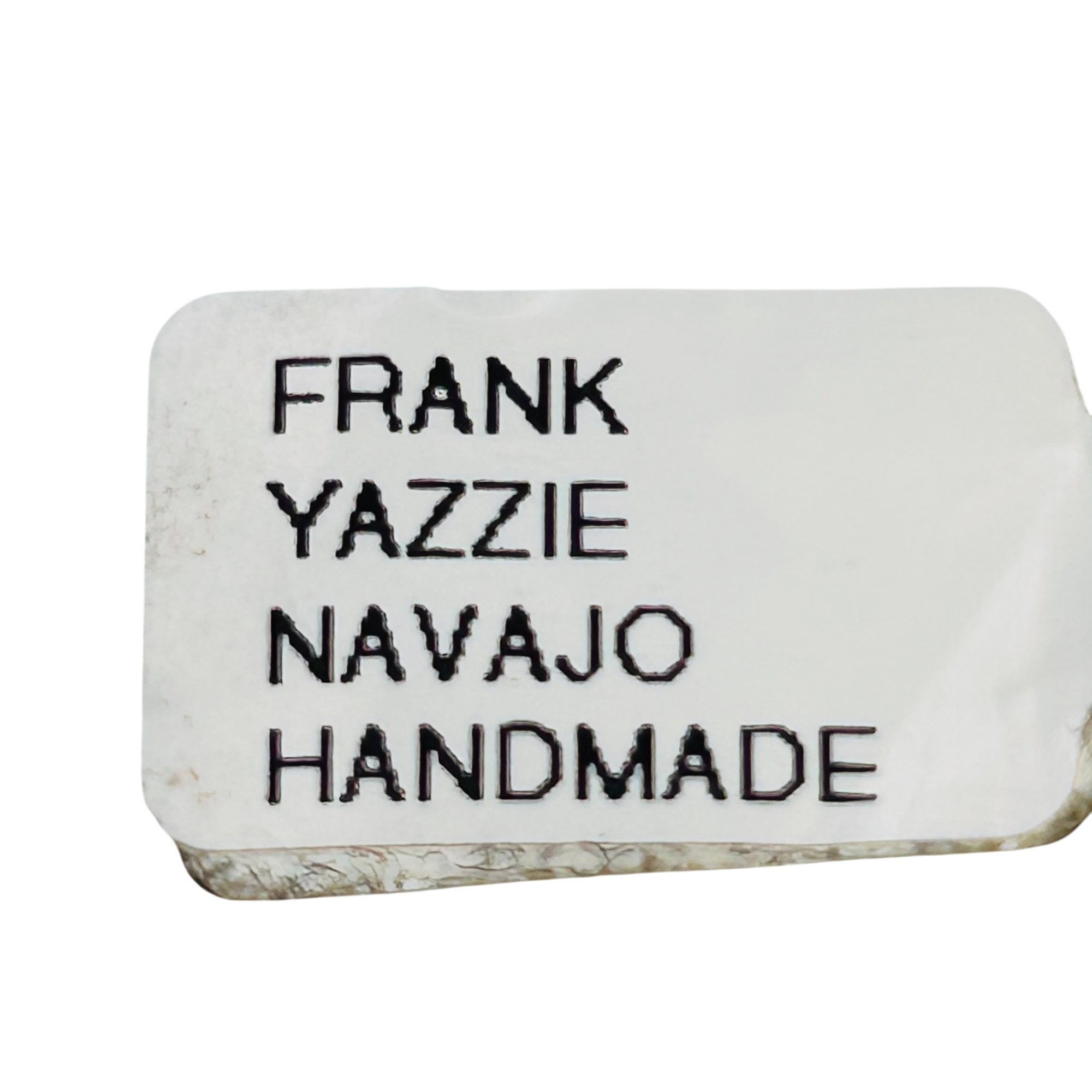 Frank Yazzie Navajo Sterling Compressed Stone Ring Sz 9
