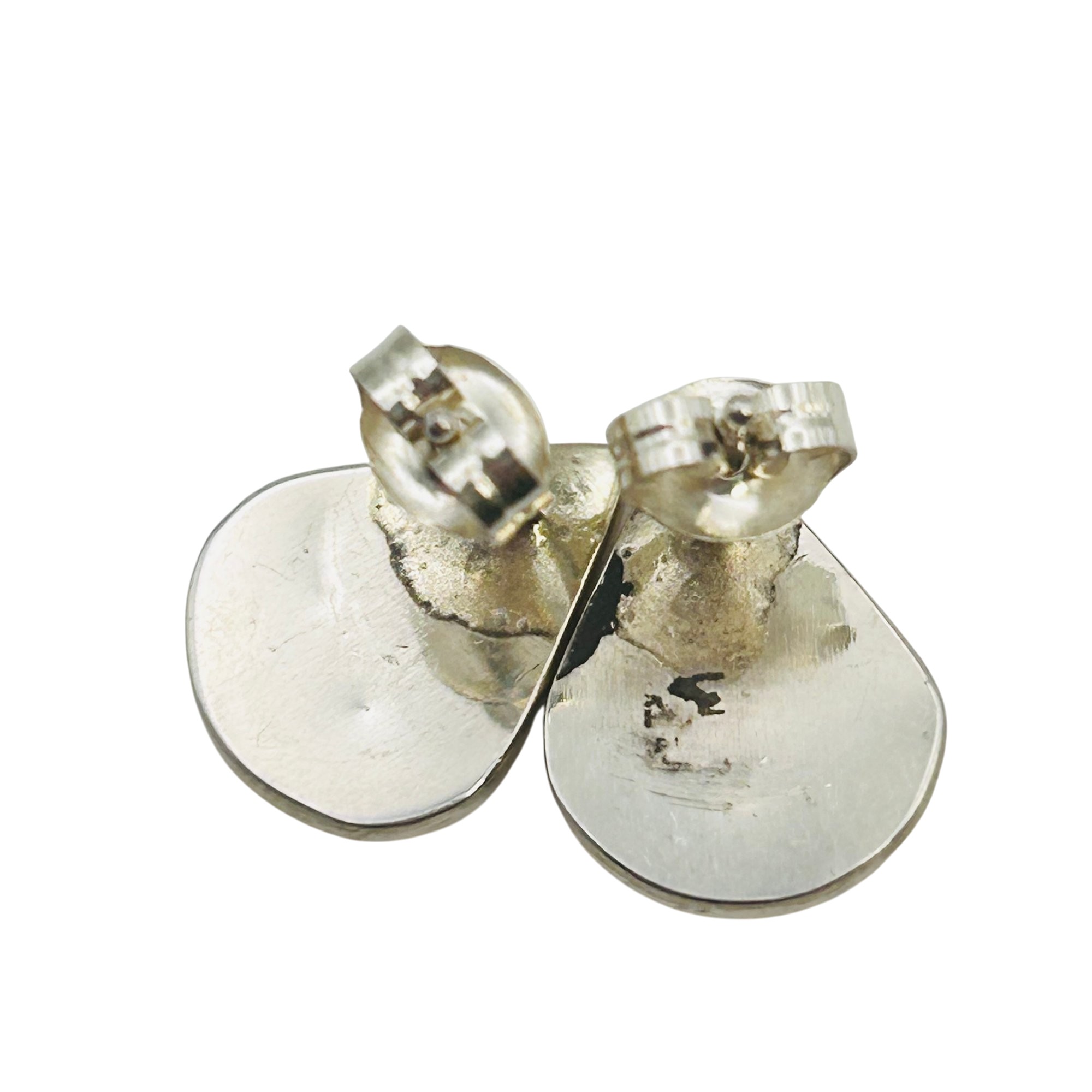 Karen Lalio Zuni Sterling Yellow Shell Earring