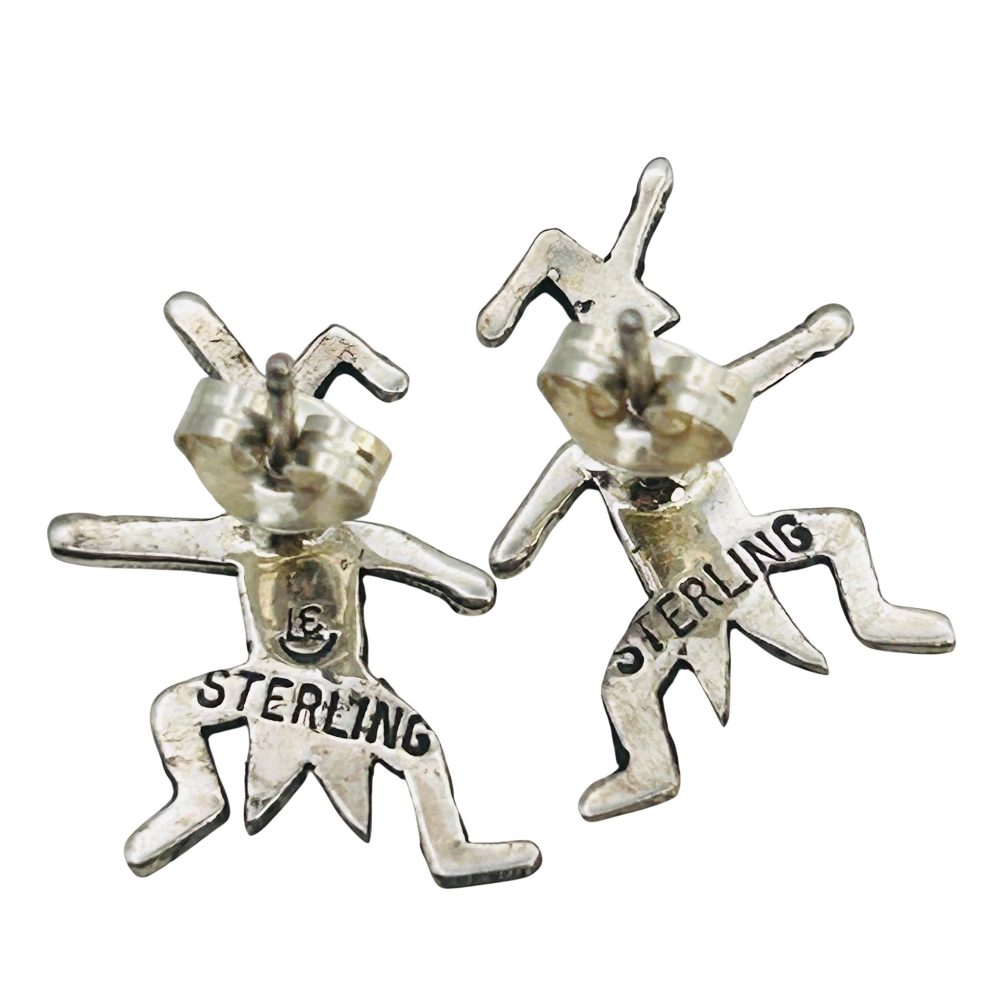 Zandra Tahy Navajo Jester Sterling Earrings