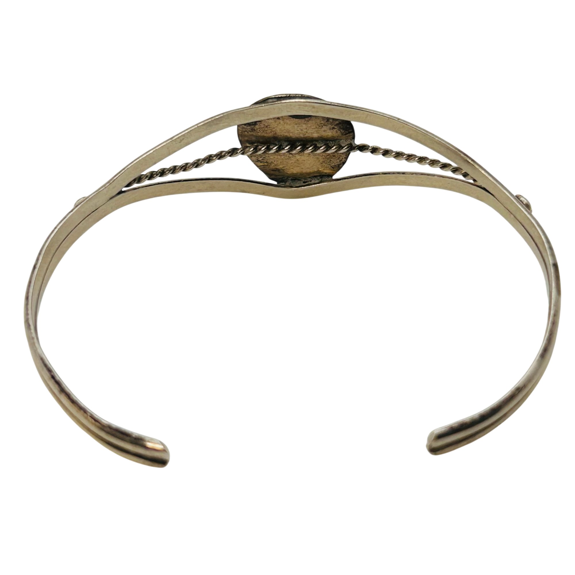 Navajo Sterling Lapis Lazuli Bear Claw Cuff