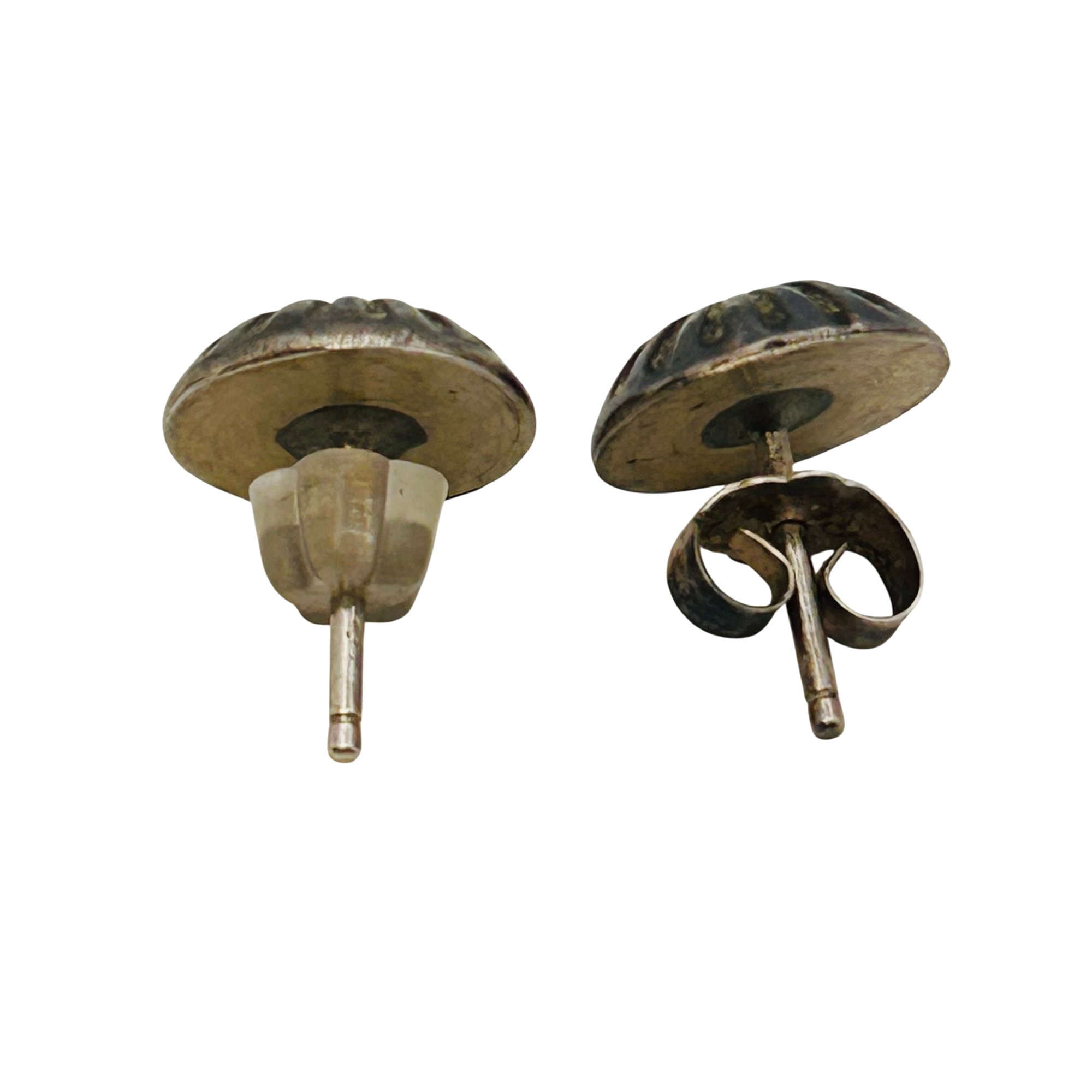 Navajo Sterling Stamped Stud Earrings