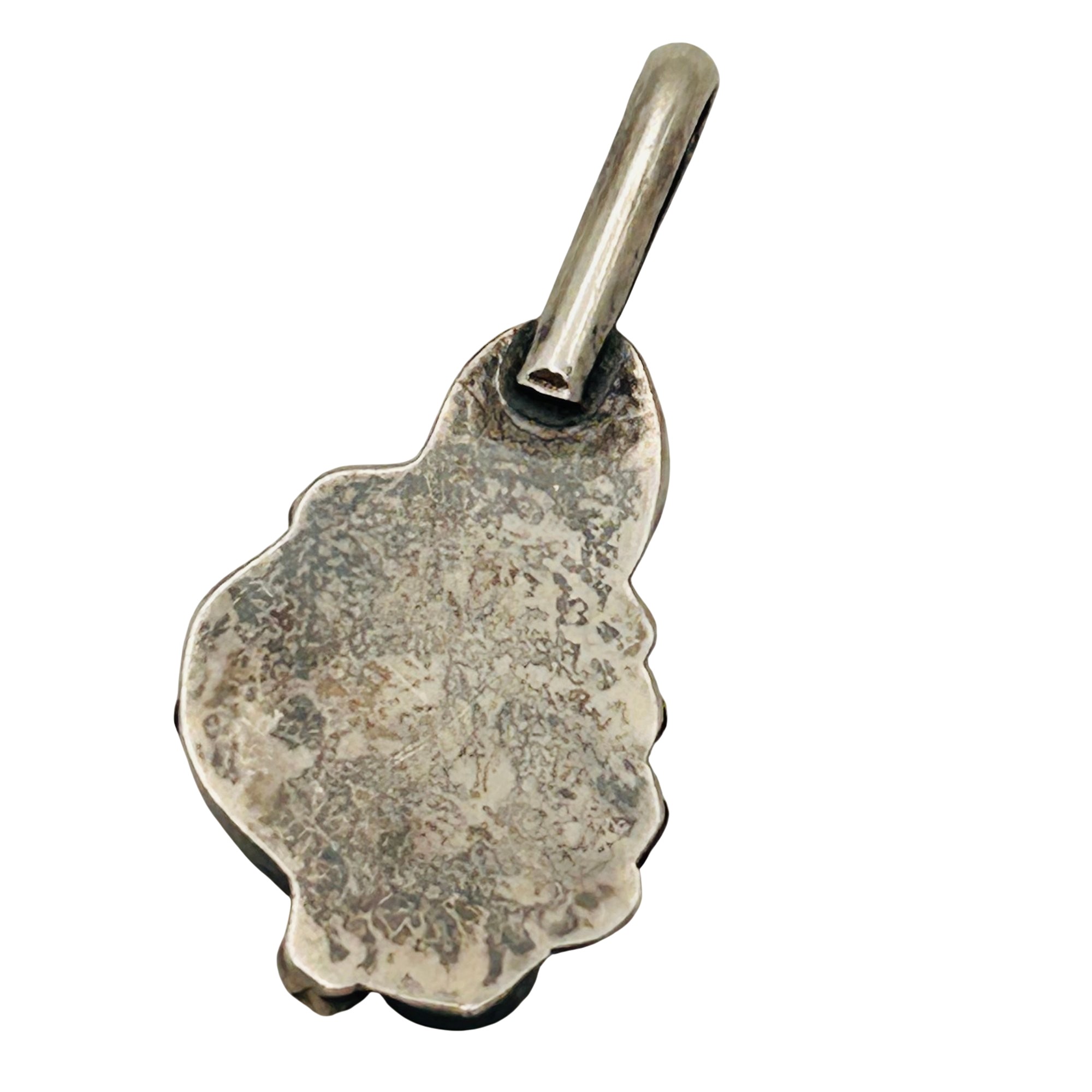 Navajo Sterling Mother Of Pearl Pendant