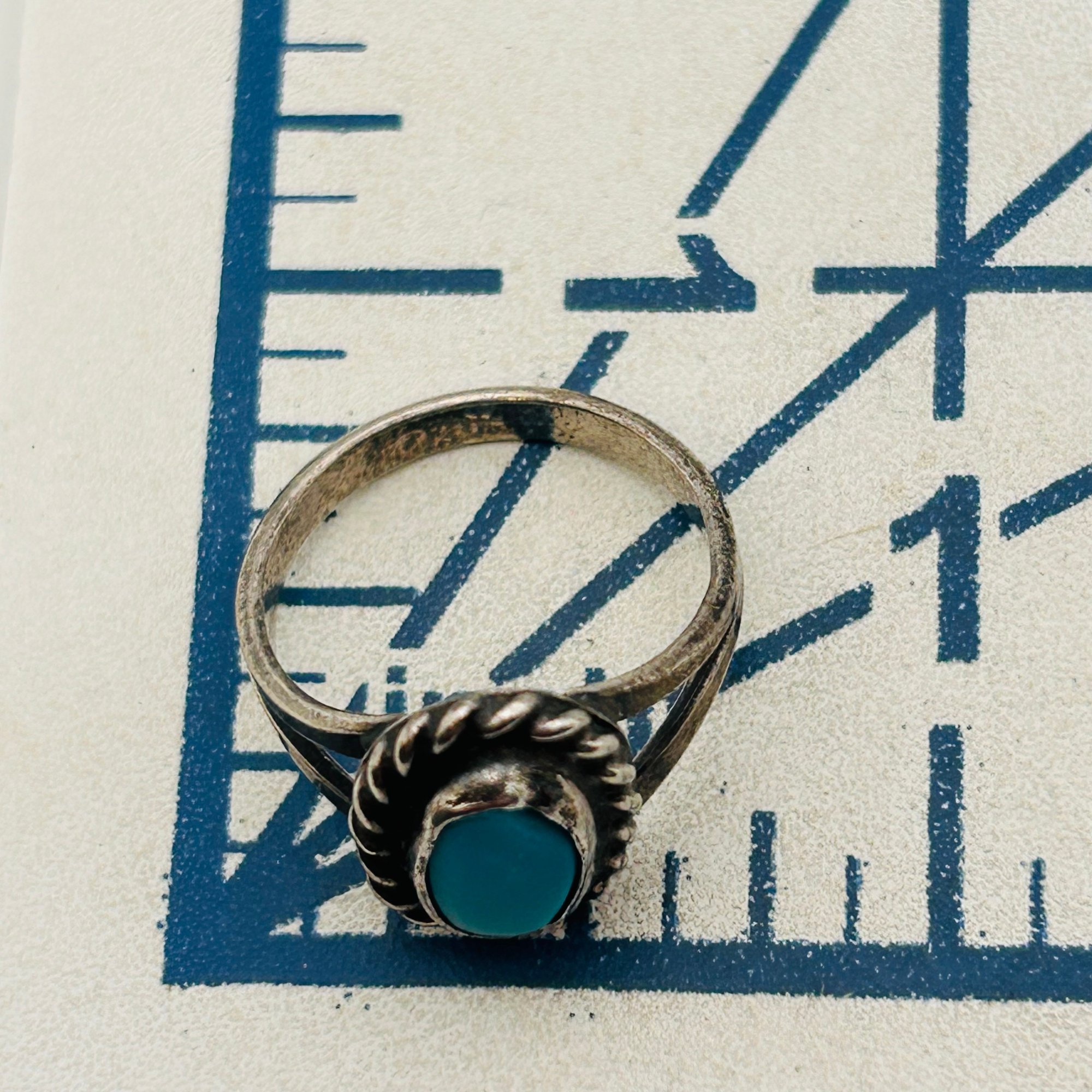 Navajo Sterling Turquoise Ring Sz 5