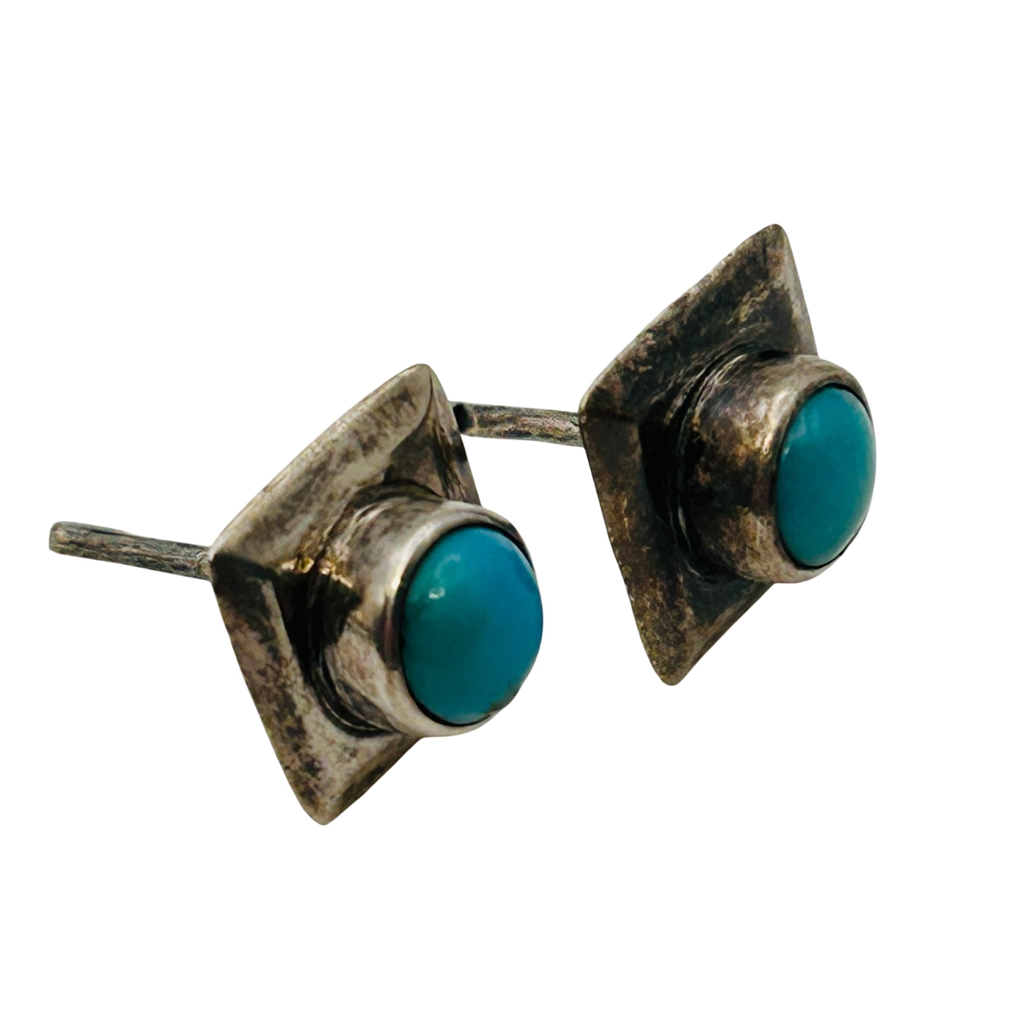 Southwest Sterling Turquoise Earrings