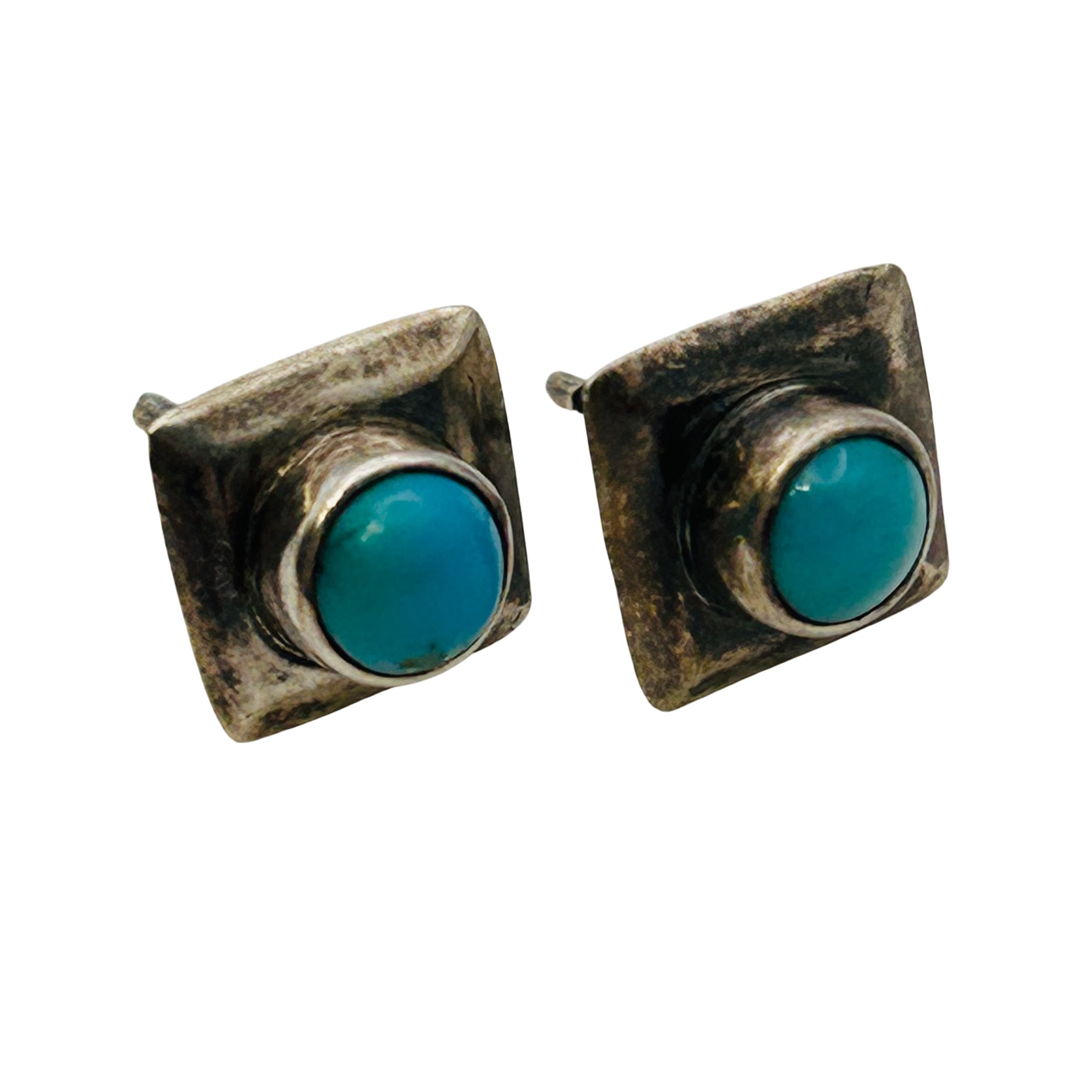 Southwest Sterling Turquoise Earrings